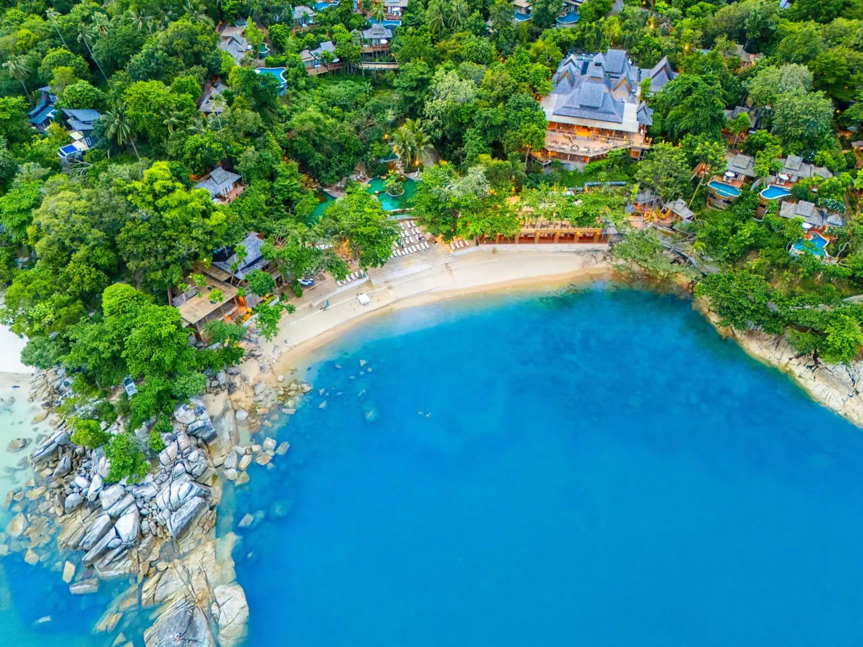 Bird's eye view in Santhiya Koh Phangan Resort and Spa Bird's eye view in Santhiya Koh Phangan Resort and Spa