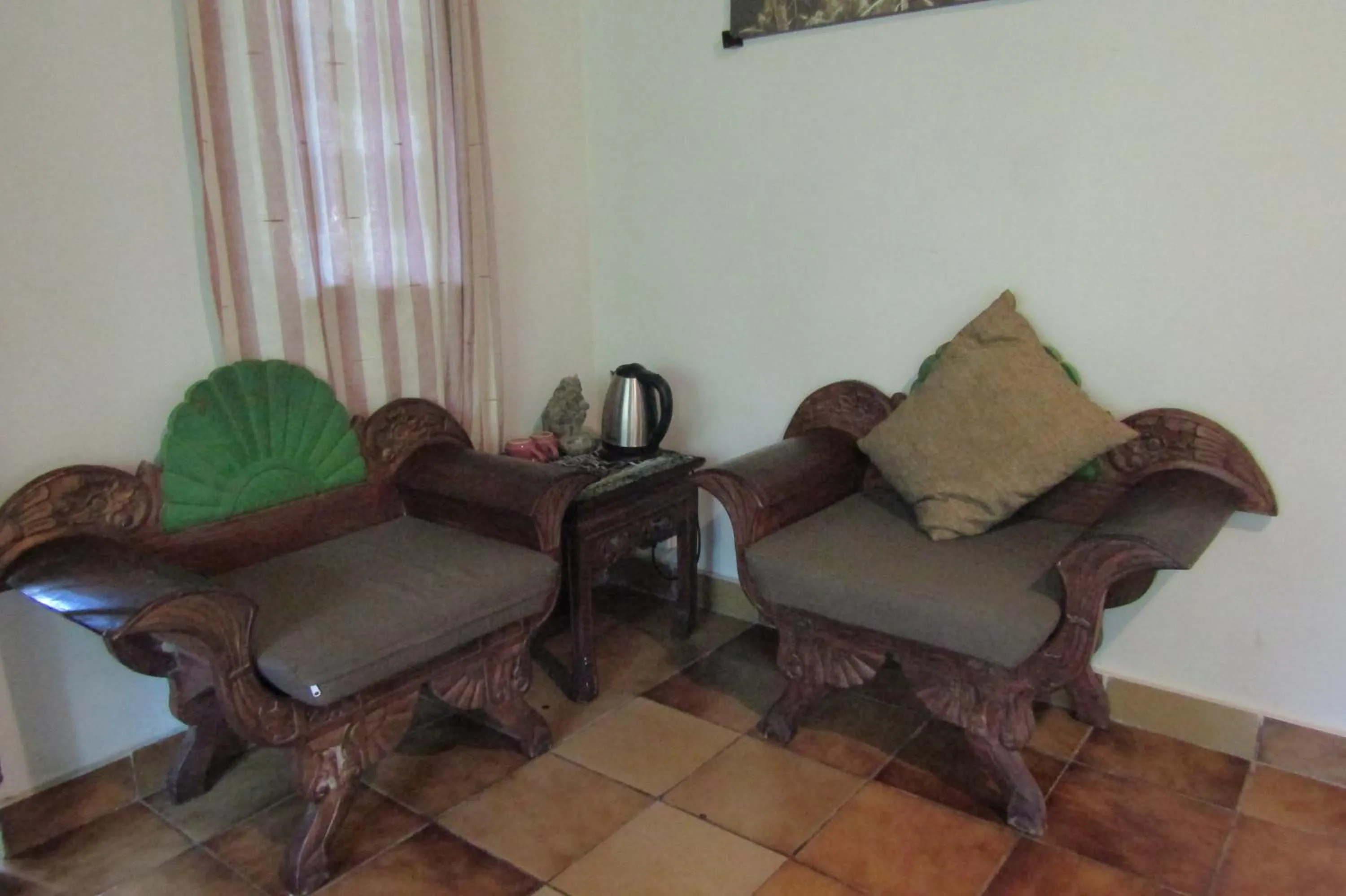 Seating area in Recep Bungalow