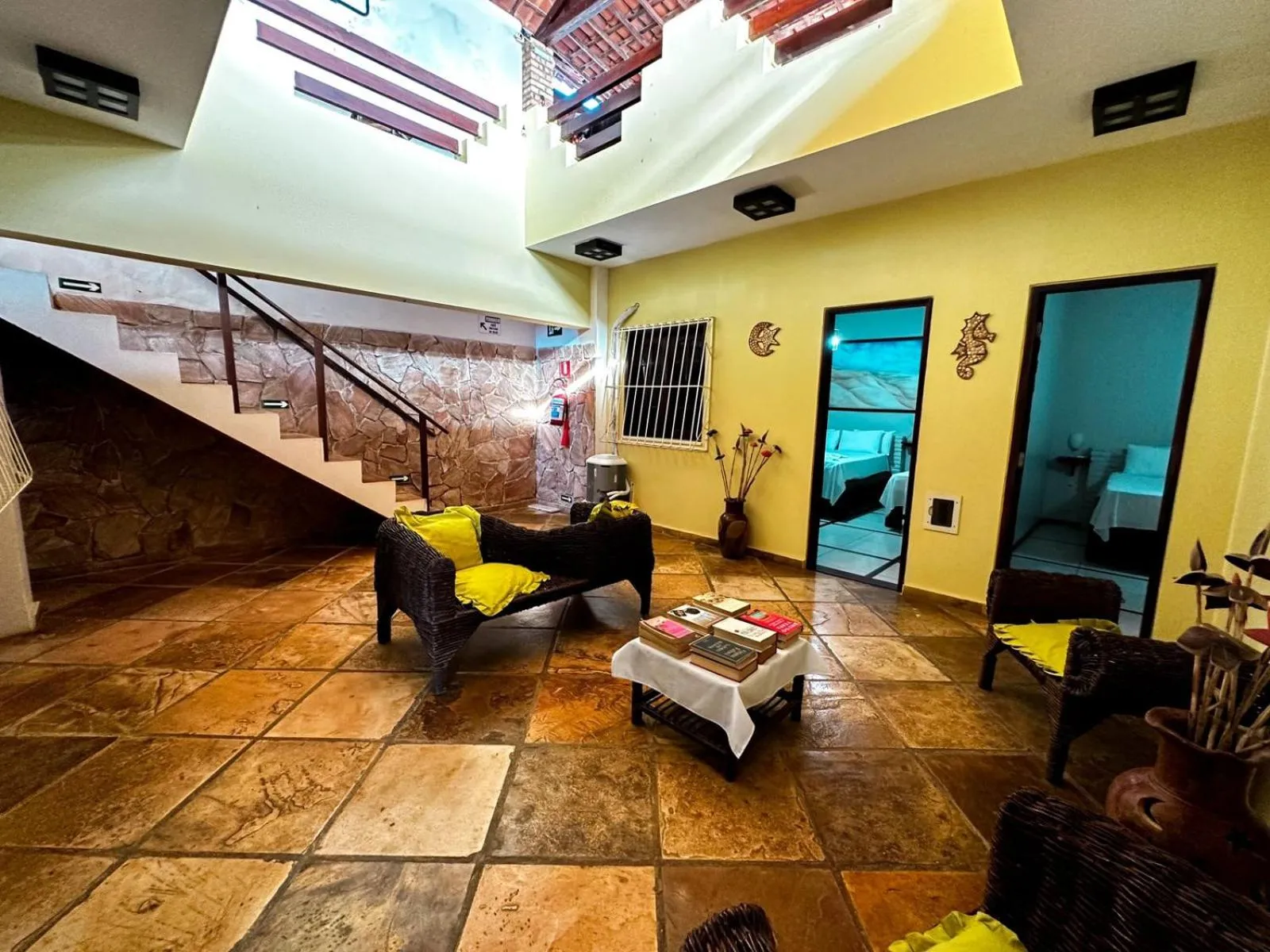 Seating area in Pousada Alternativa