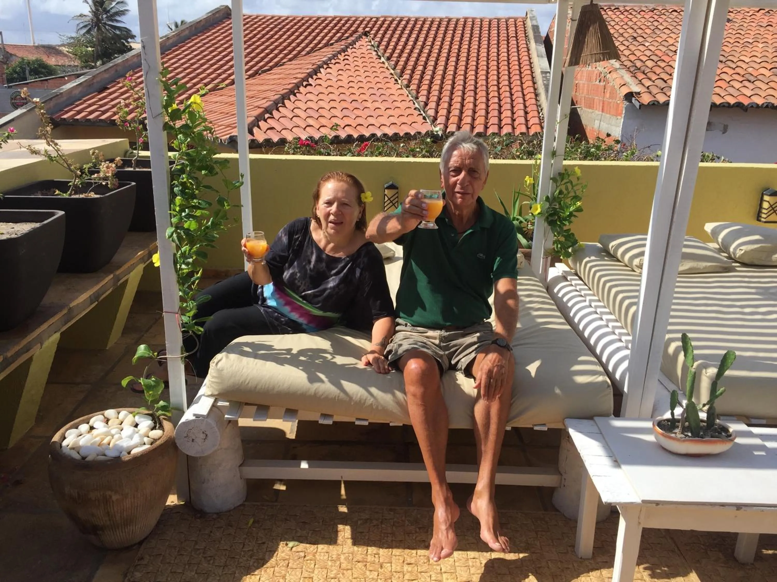 Balcony/Terrace in Pousada Alternativa