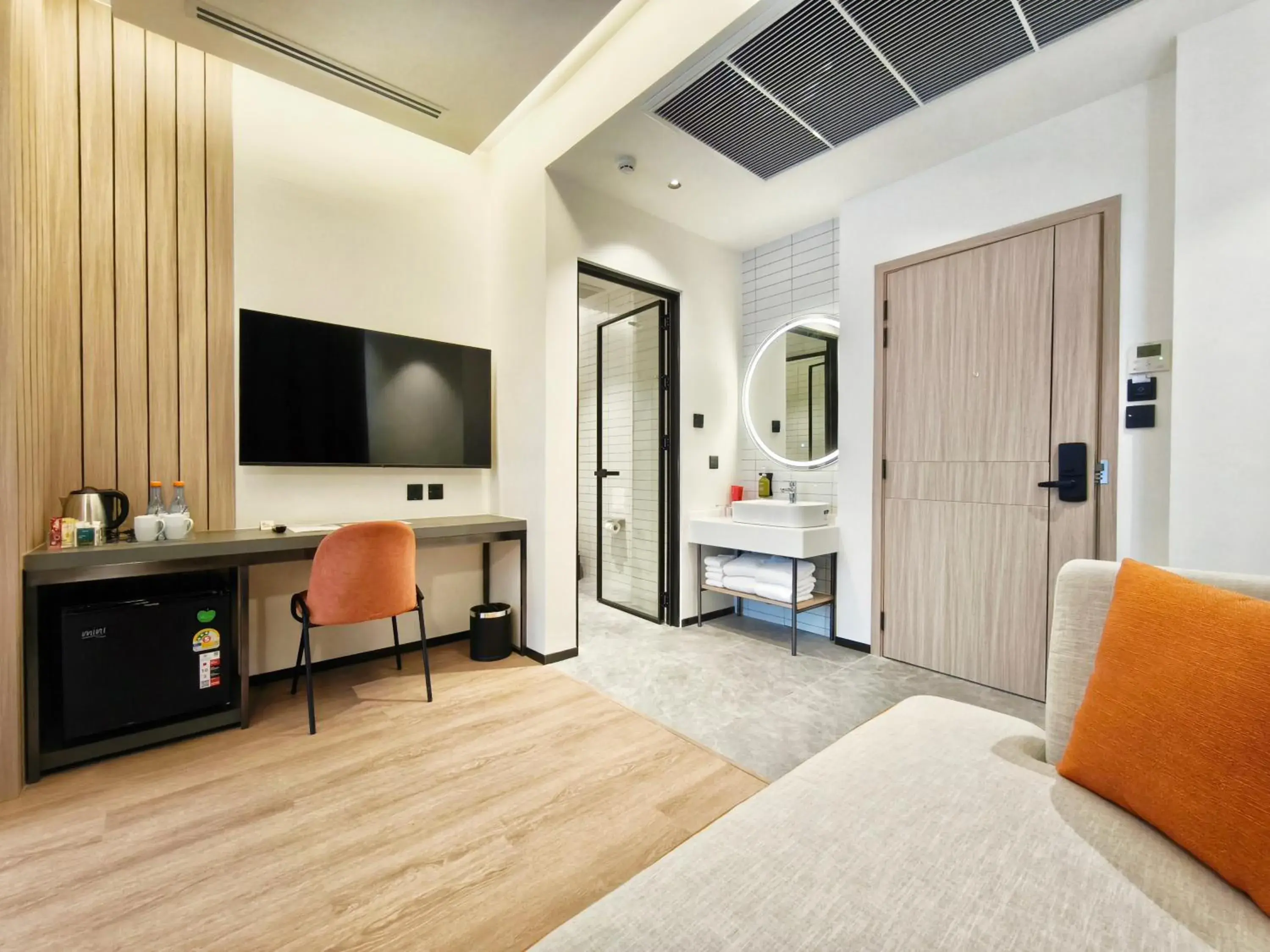 Living room, Bed in Citichic Sukhumvit 13 by Compass Hospitality - Newly Renovated Living room, Bed in Citichic Sukhumvit 13 by Compass Hospitality - Newly Renovated