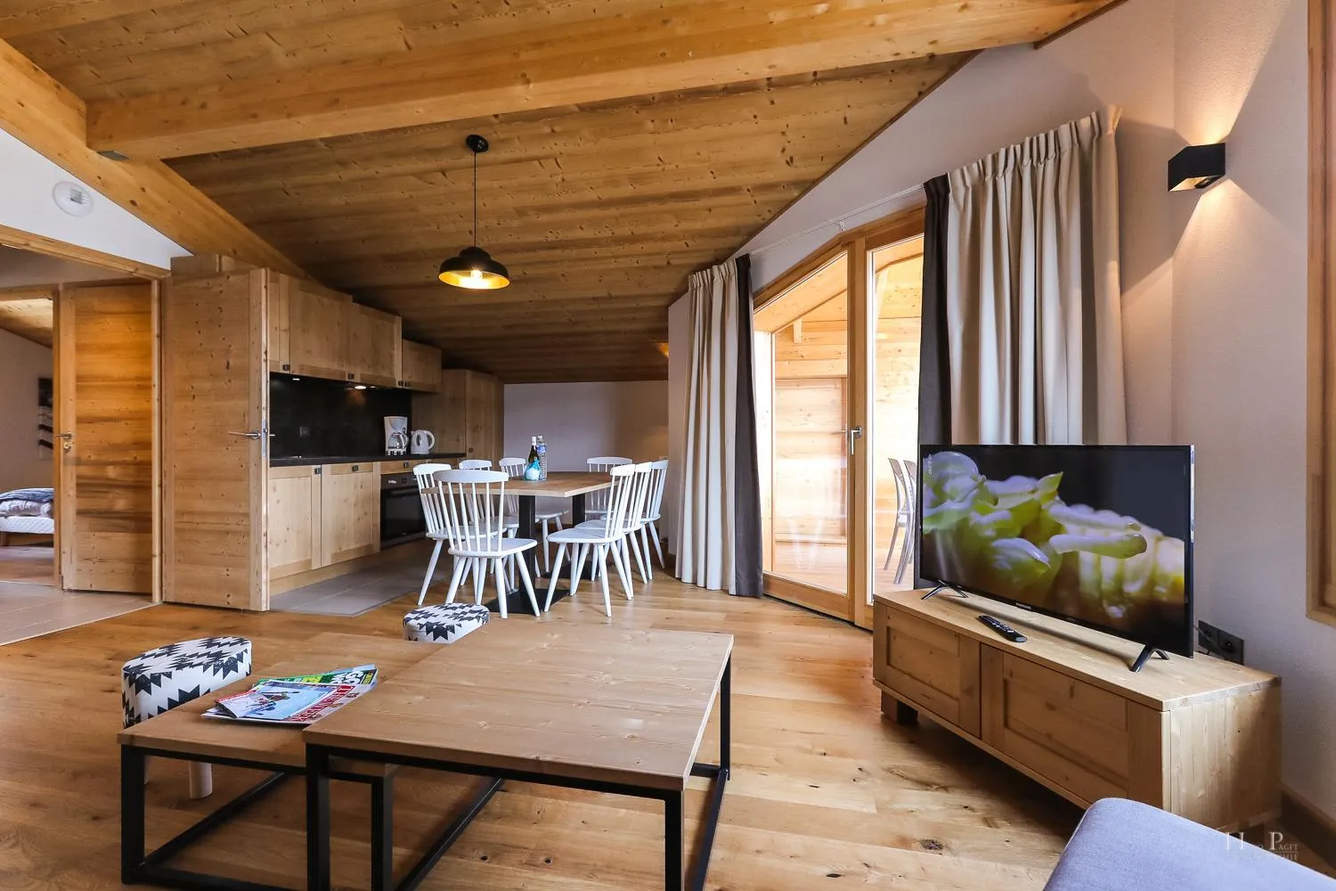 Kitchen or kitchenette in TERRESENS - Les Fermes du Mont-Blanc