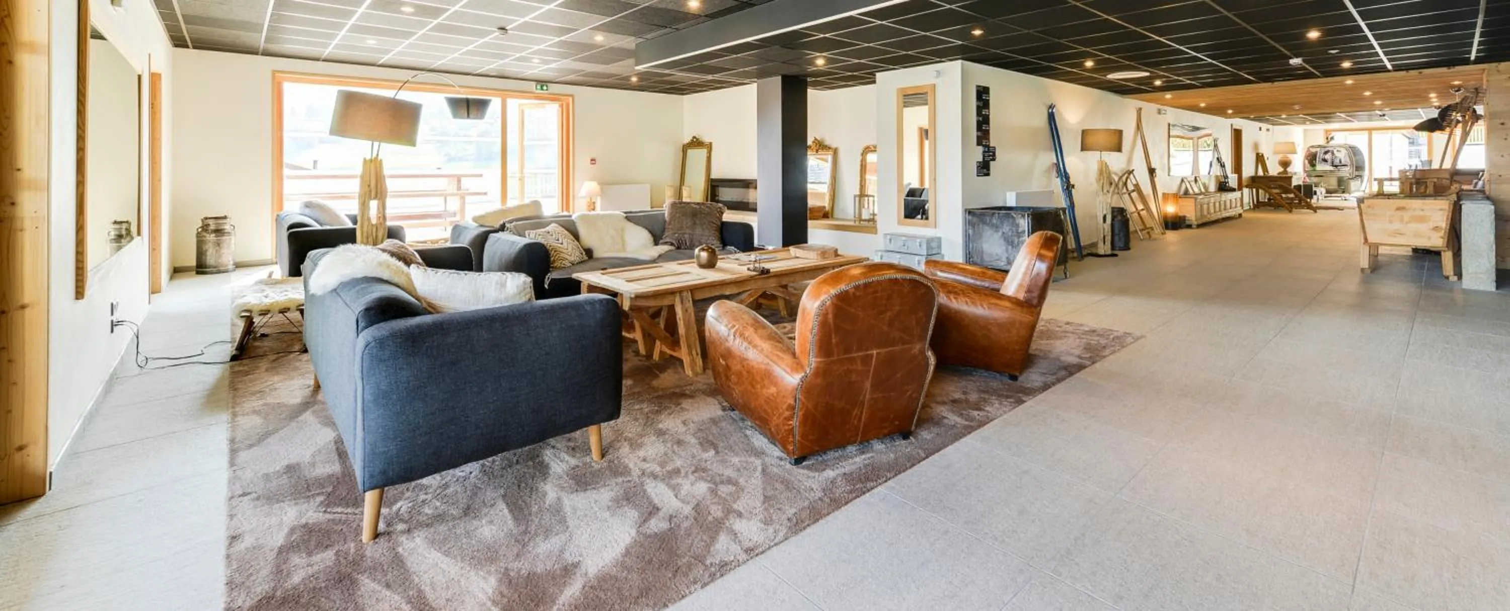 Lobby or reception in TERRESENS - Les Fermes du Mont-Blanc