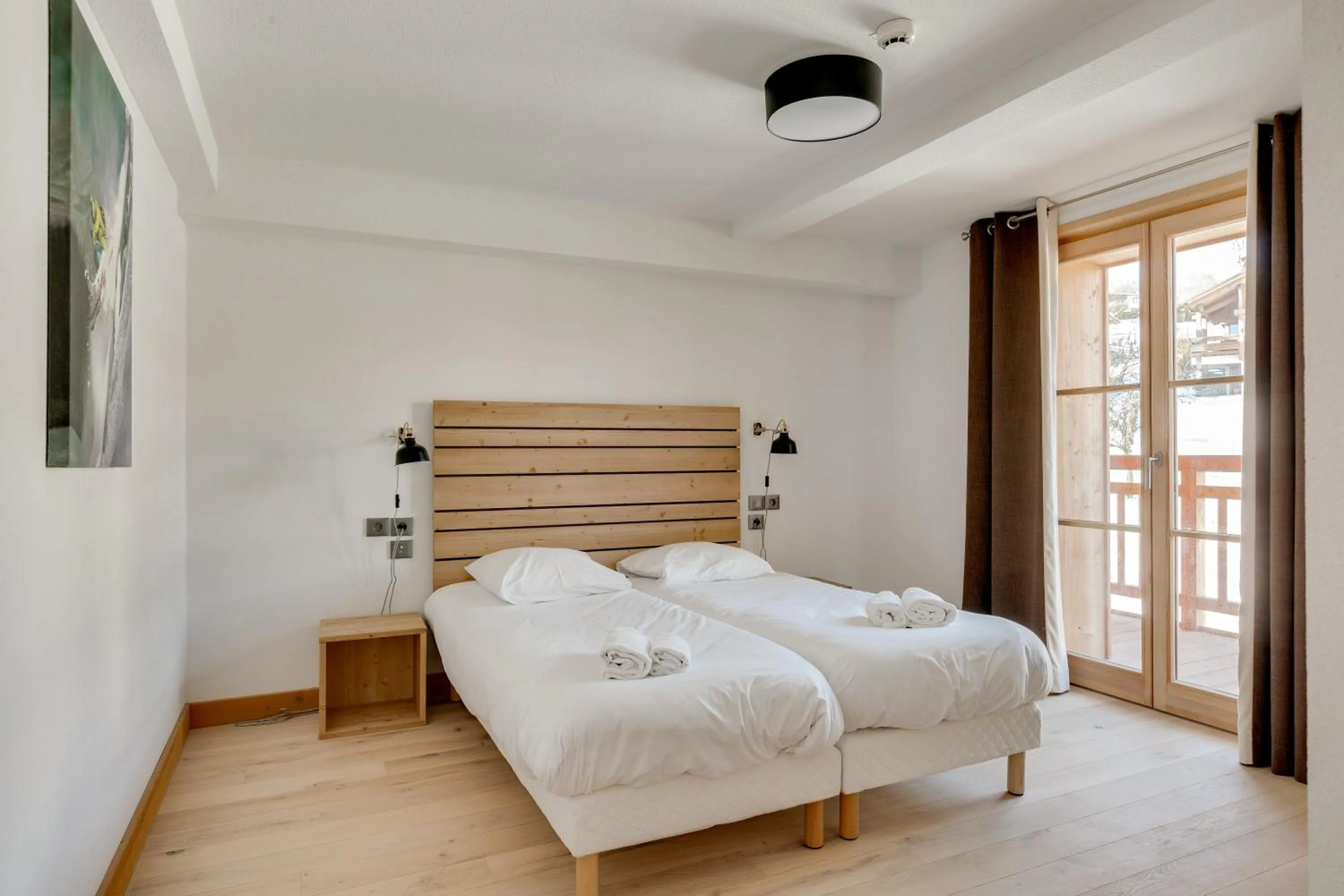 Bedroom, Bed in TERRESENS - Les Fermes du Mont-Blanc