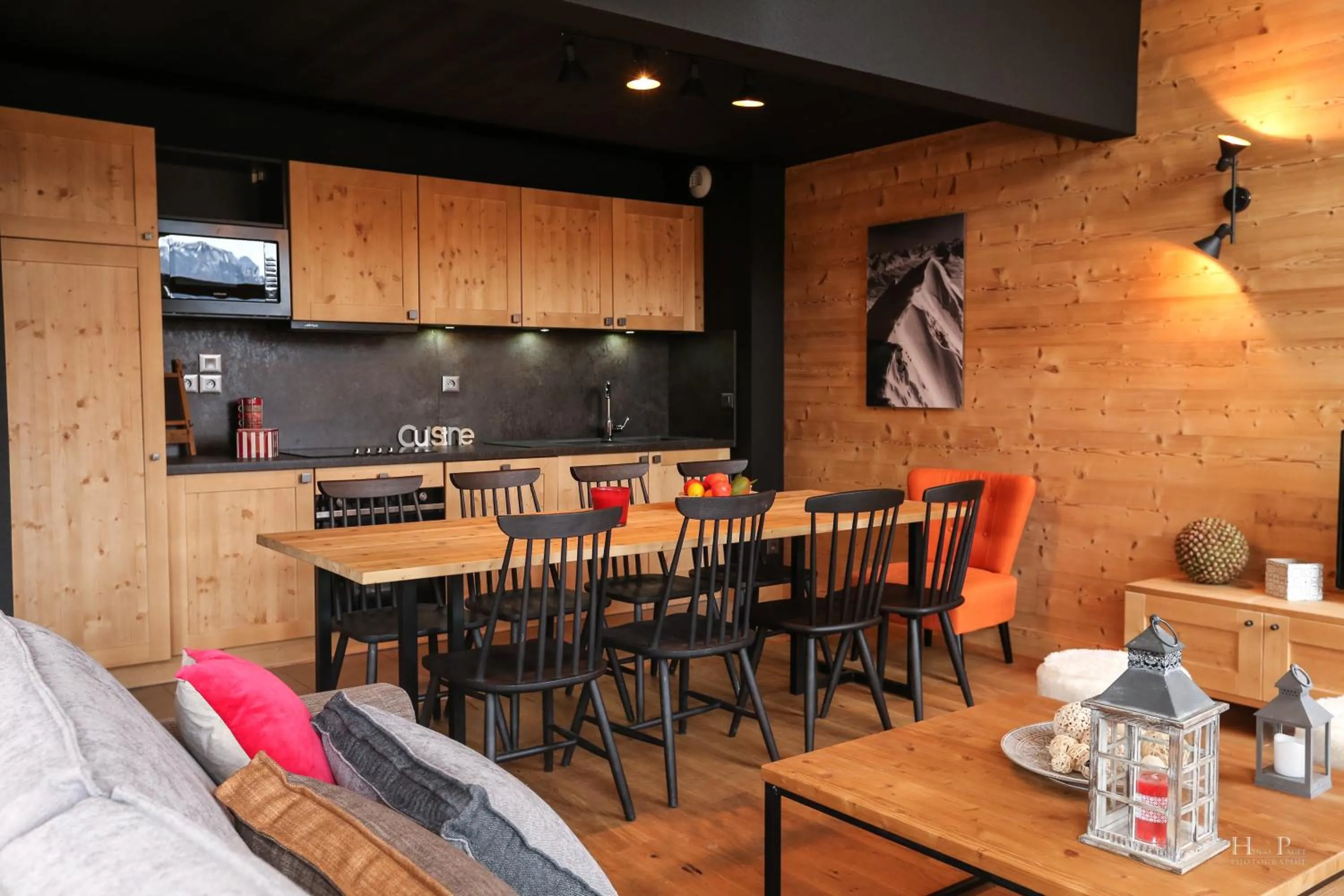 Kitchen or kitchenette in TERRESENS - Les Fermes du Mont-Blanc