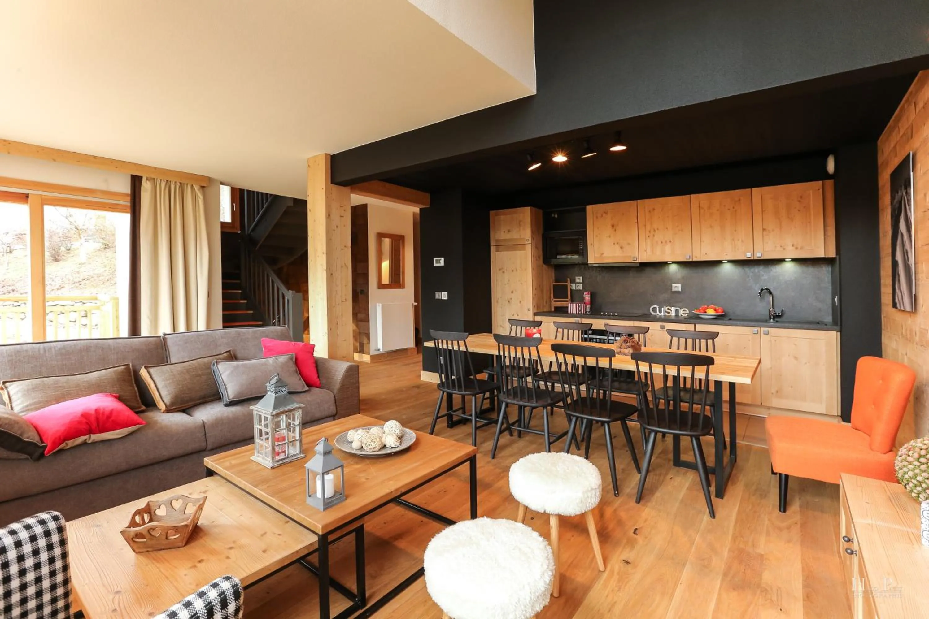 Living room in TERRESENS - Les Fermes du Mont-Blanc