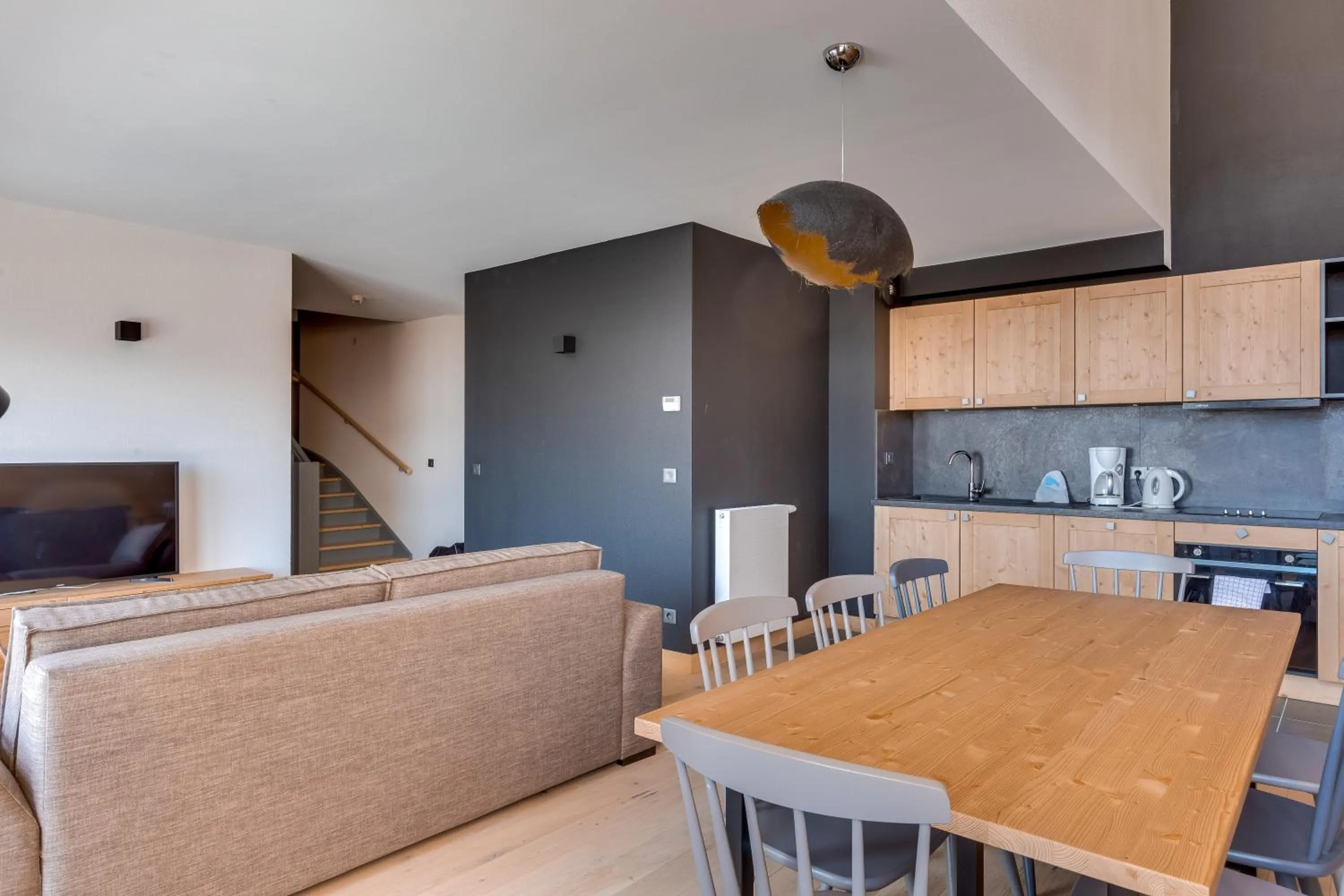 Kitchen or kitchenette in TERRESENS - Les Fermes du Mont-Blanc