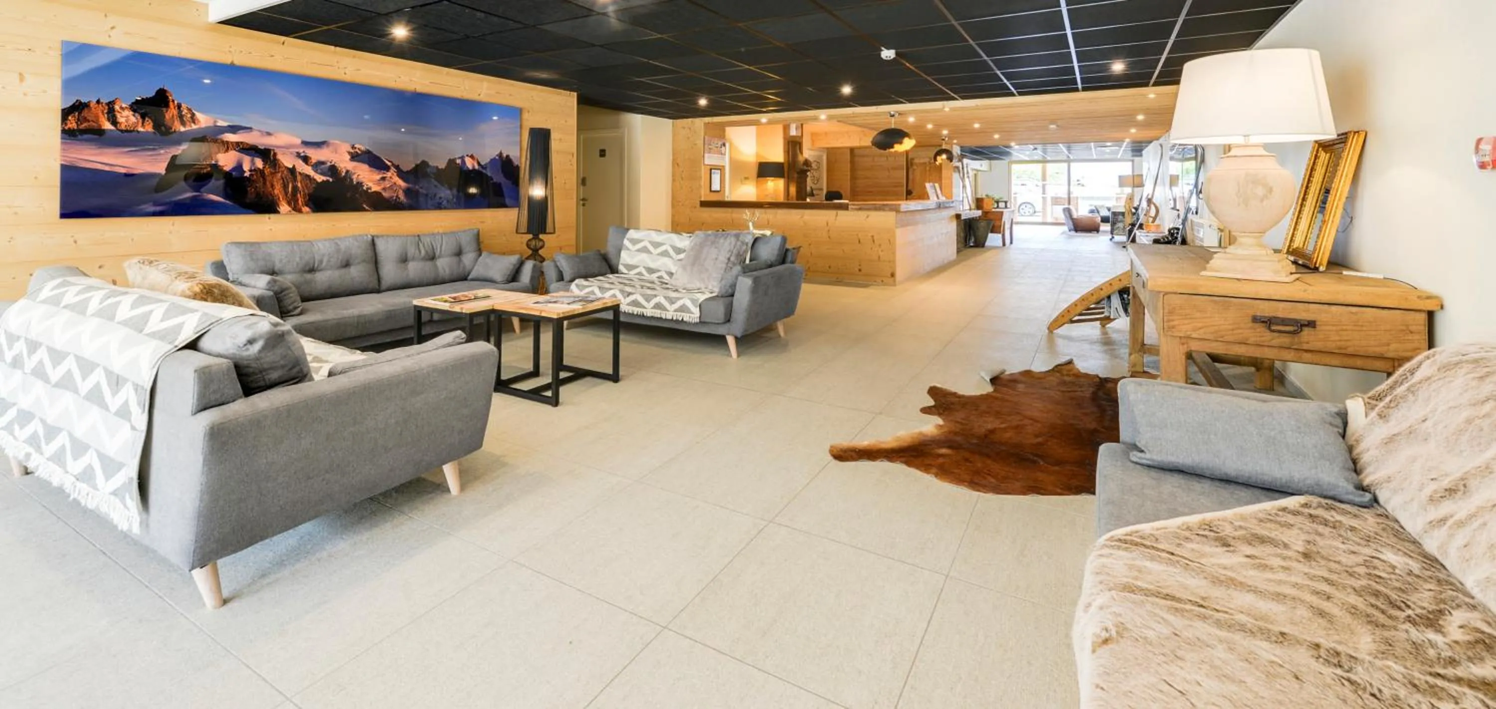 Lobby or reception in TERRESENS - Les Fermes du Mont-Blanc