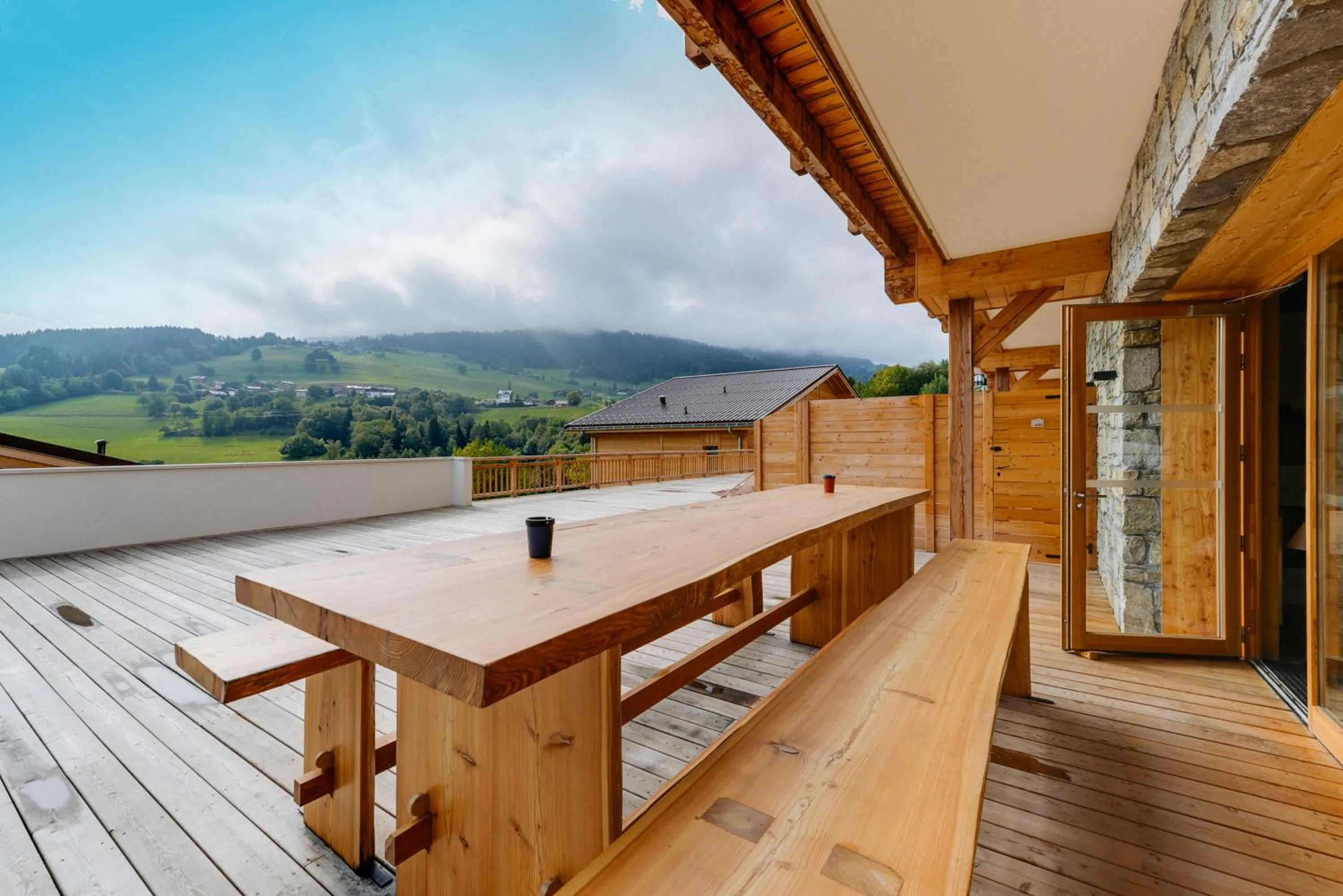Balcony/Terrace in TERRESENS - Les Fermes du Mont-Blanc