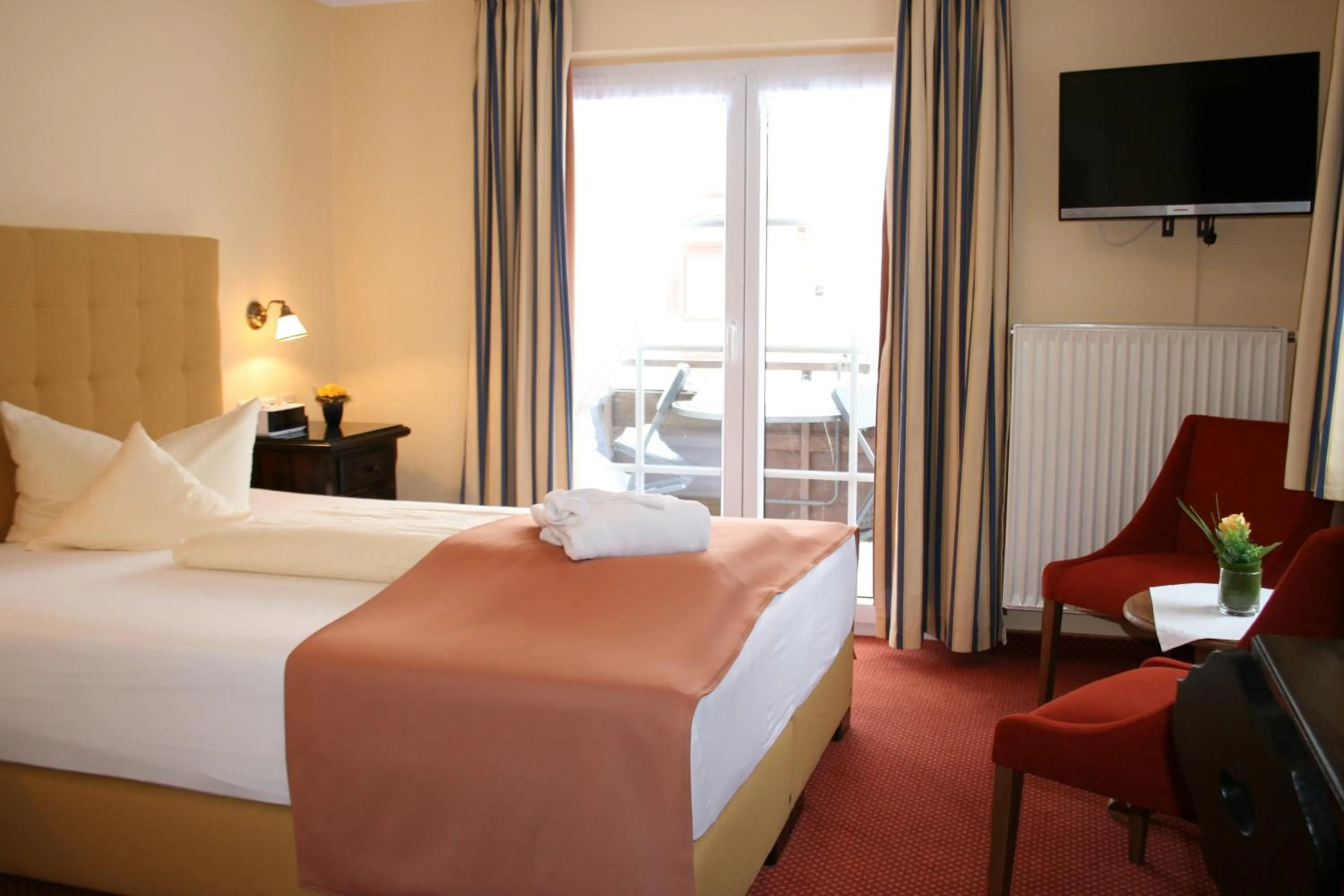 Bed in Hotel Allgäuer Hof