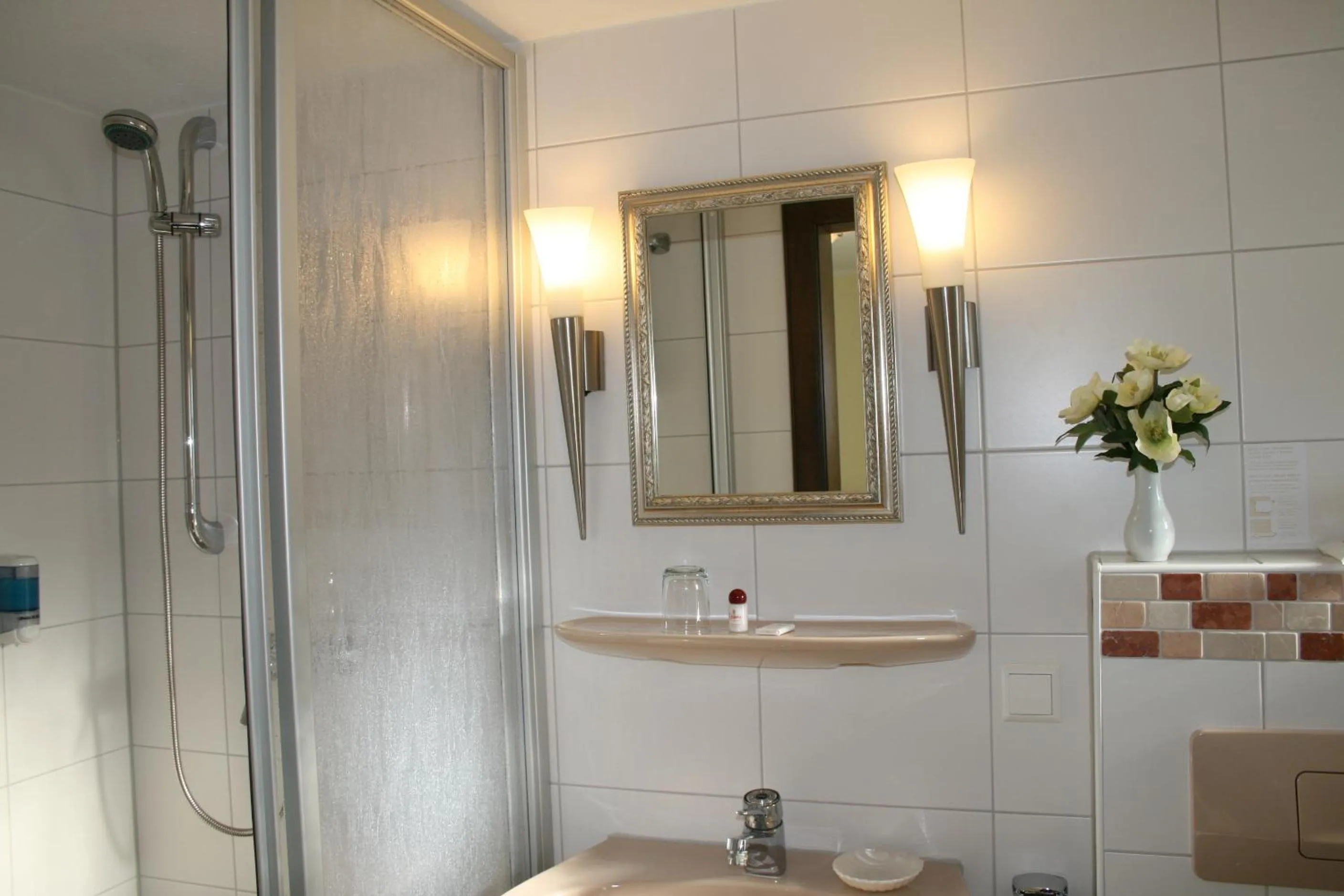 Shower, Bathroom in Hotel Allgäuer Hof