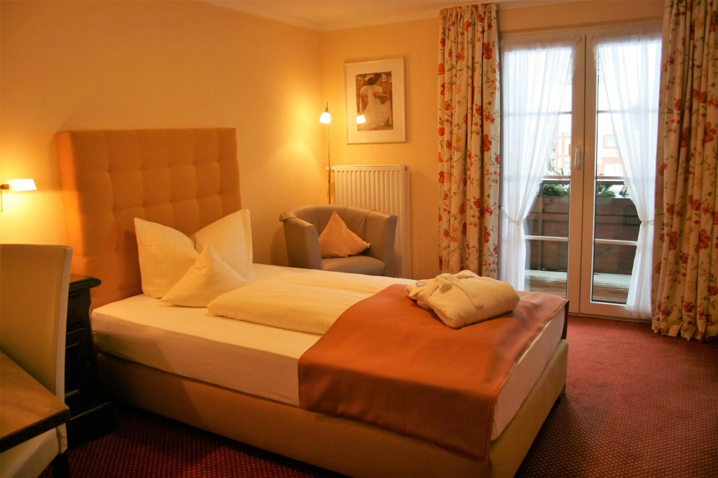 Bed in Hotel Allgäuer Hof