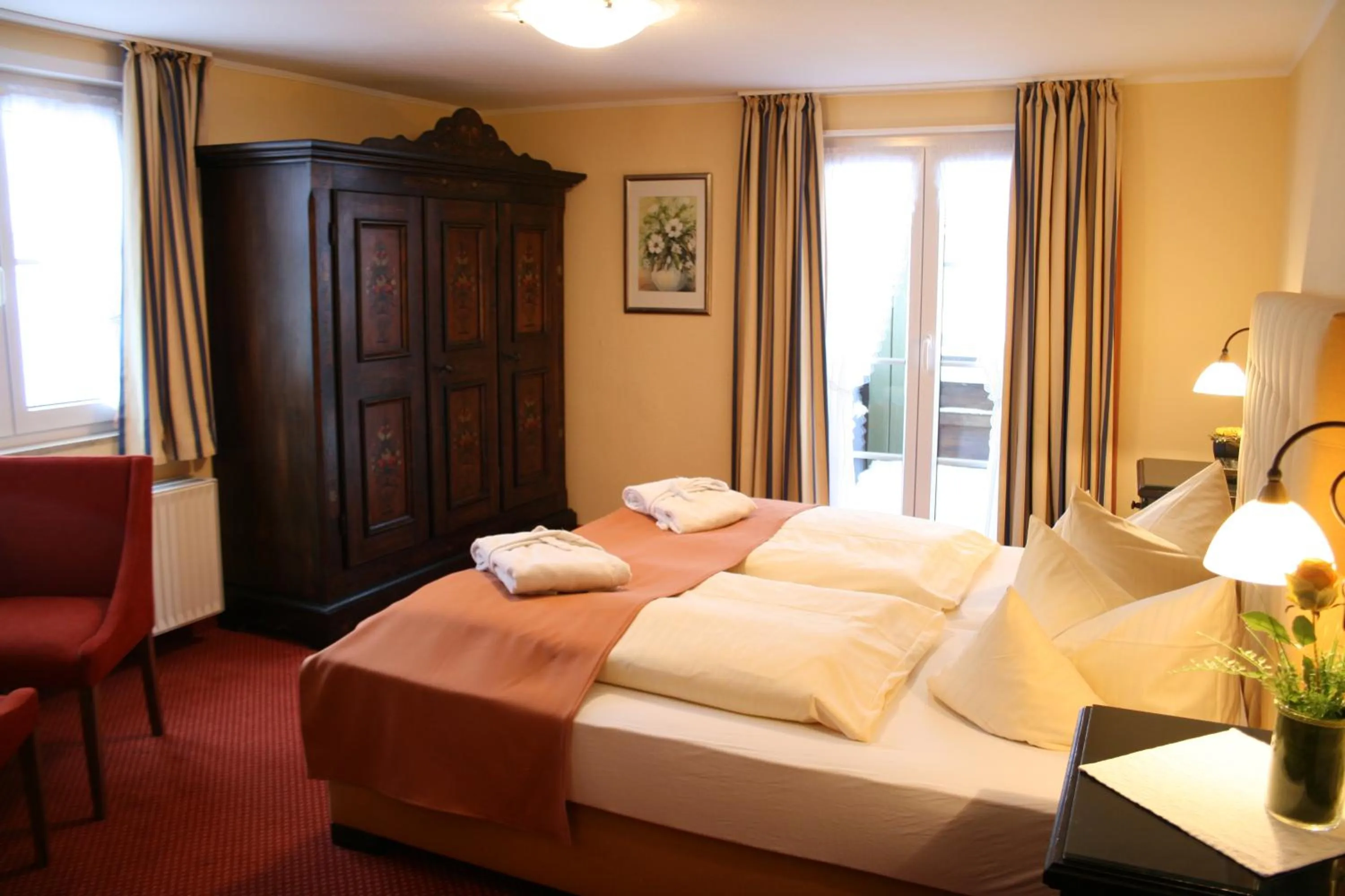 Bed in Hotel Allgäuer Hof