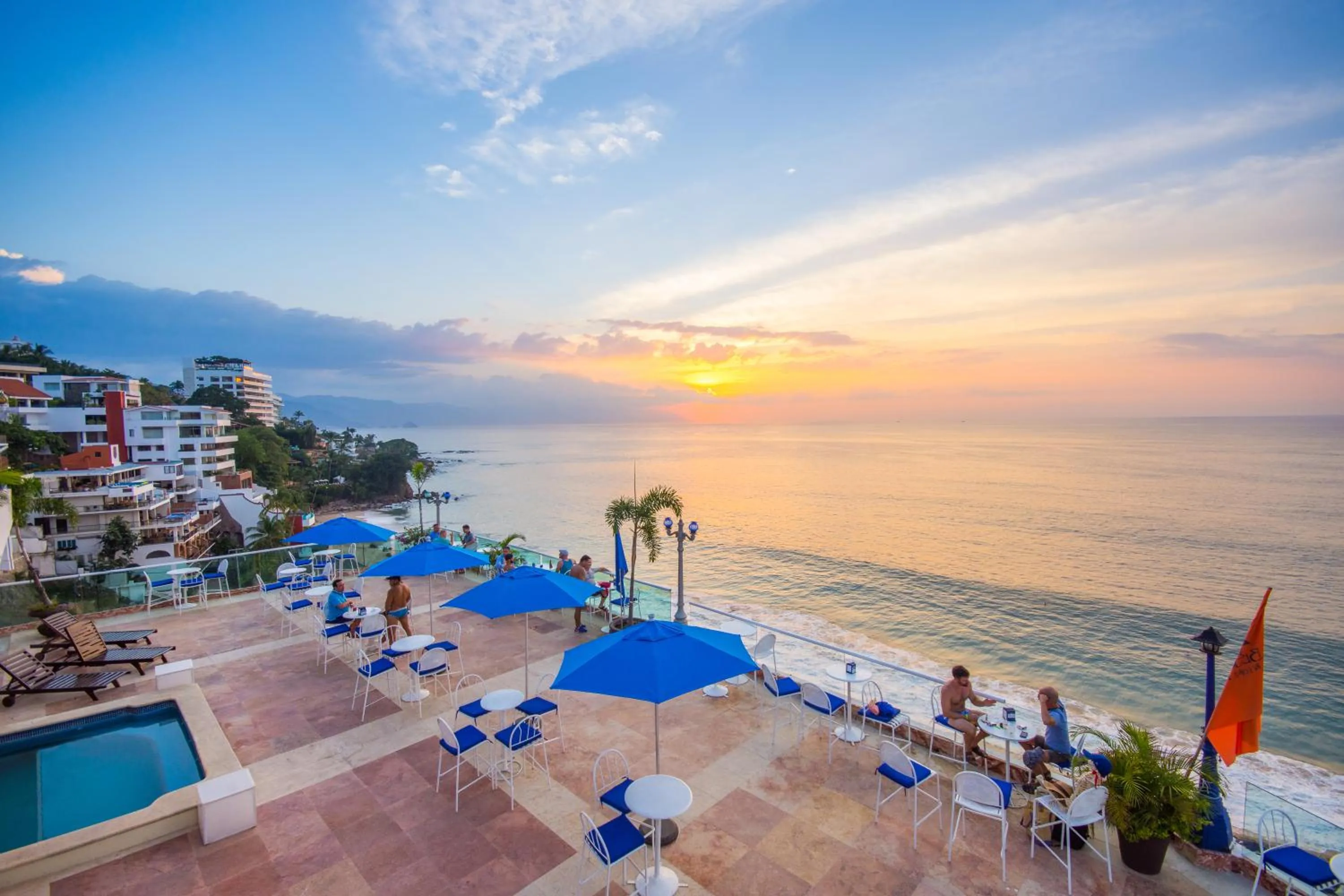 Beach in Blue Chairs Beachfront Resort Puerto Vallarta - Adults Only