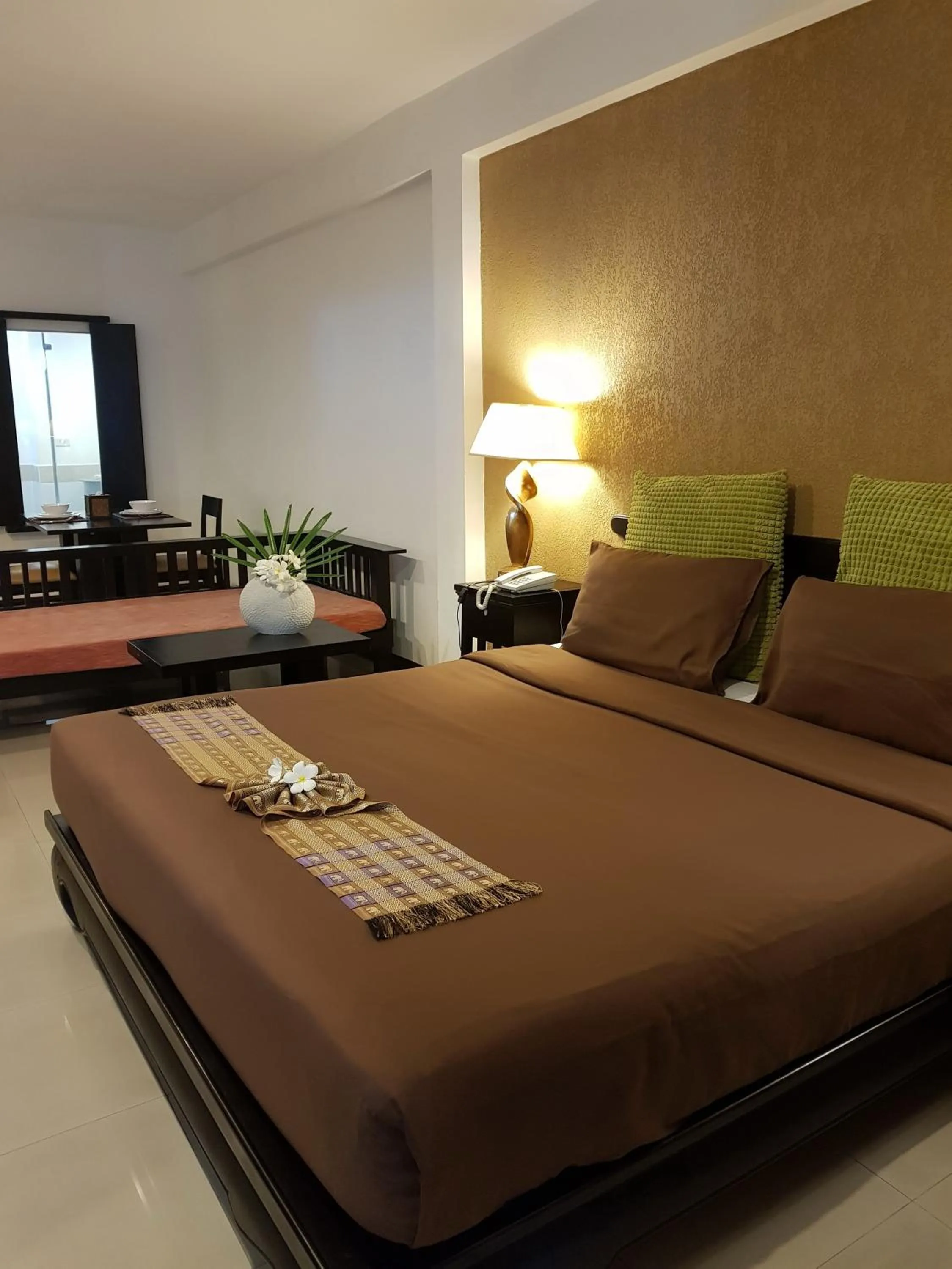 Bed in Siam Piman Hotel