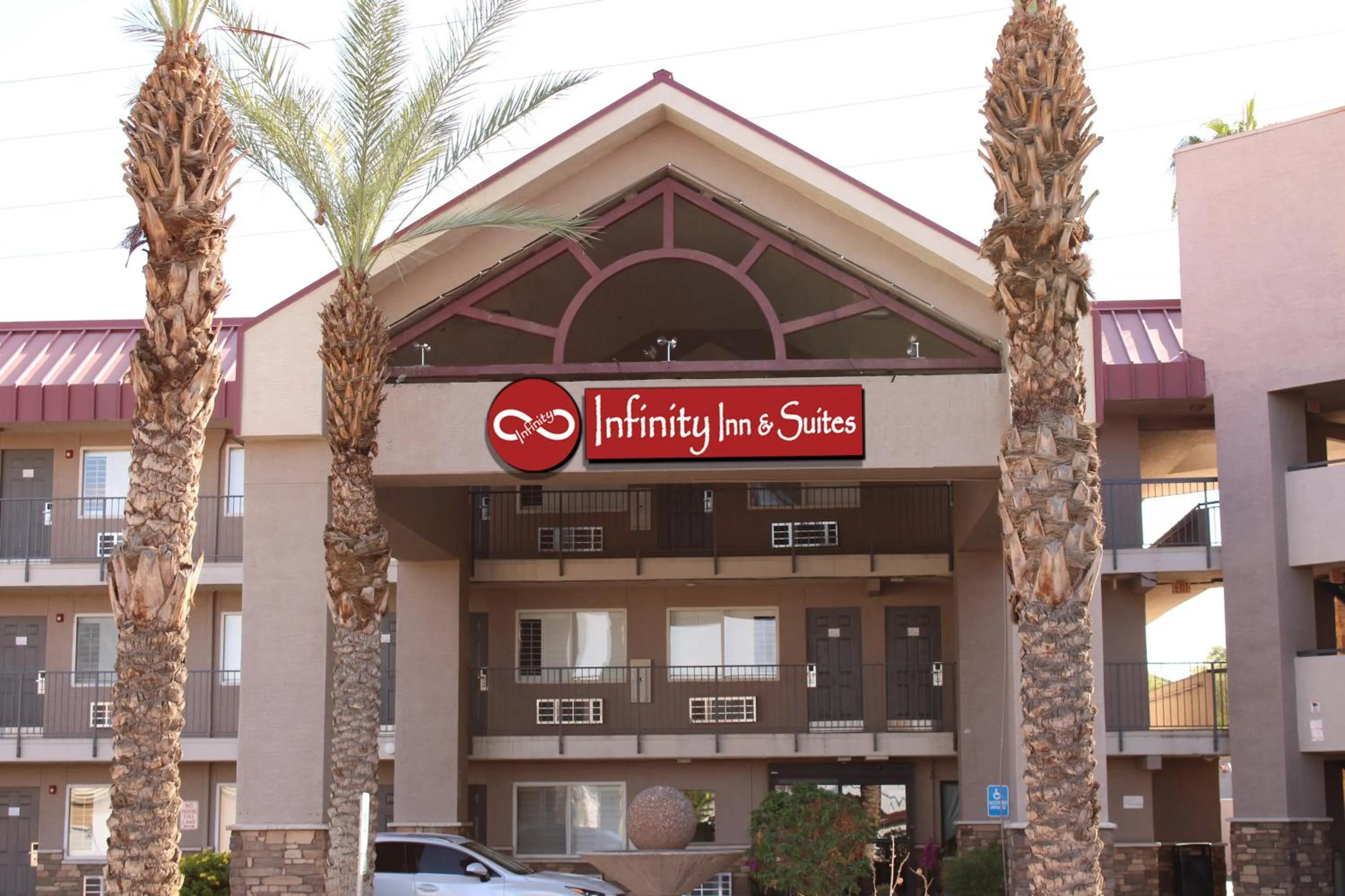 Property building in Infinity Inn & Suites