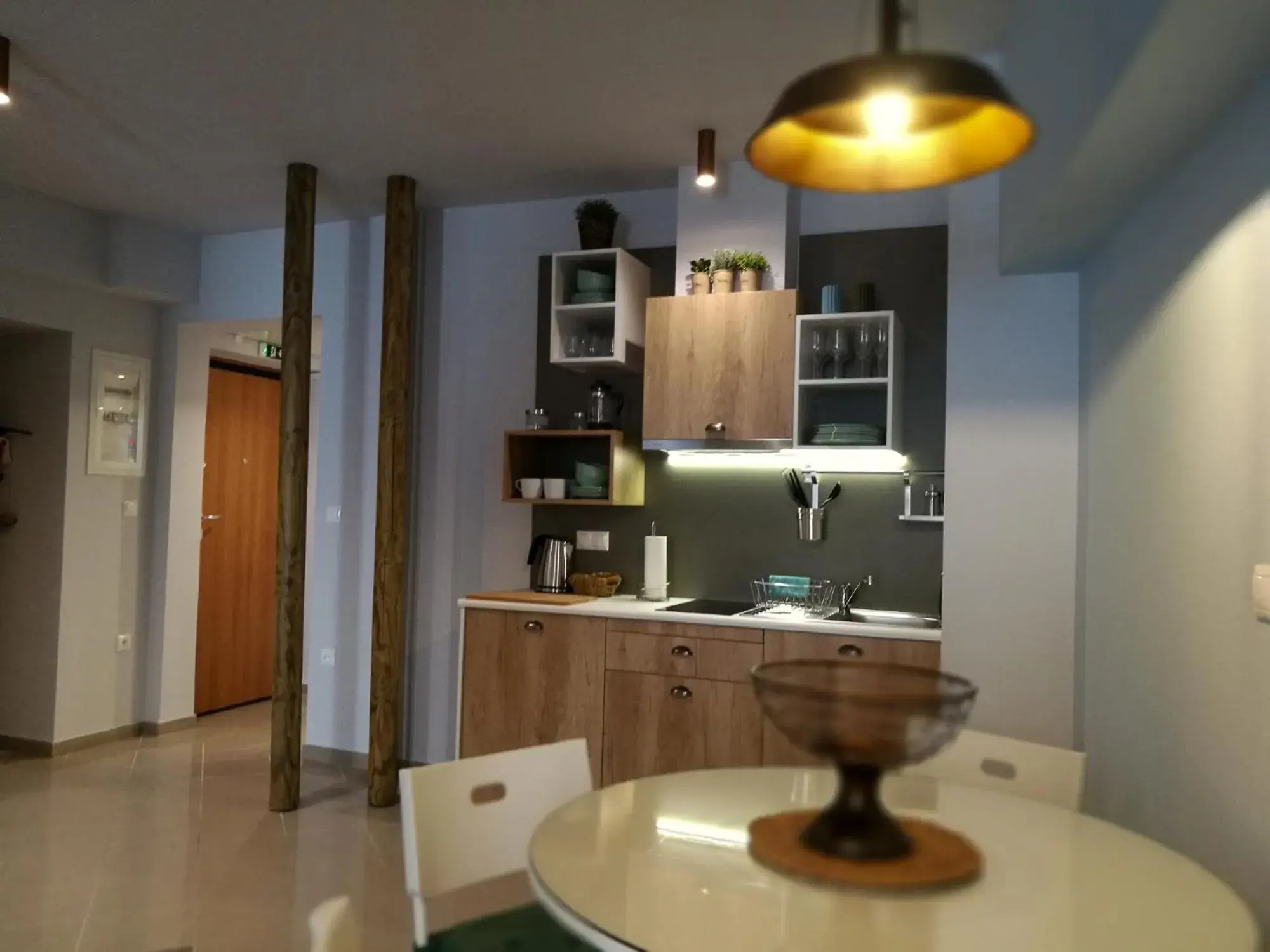 Kitchen or kitchenette in Dynasta Central Suites Kitchen or kitchenette in Dynasta Central Suites