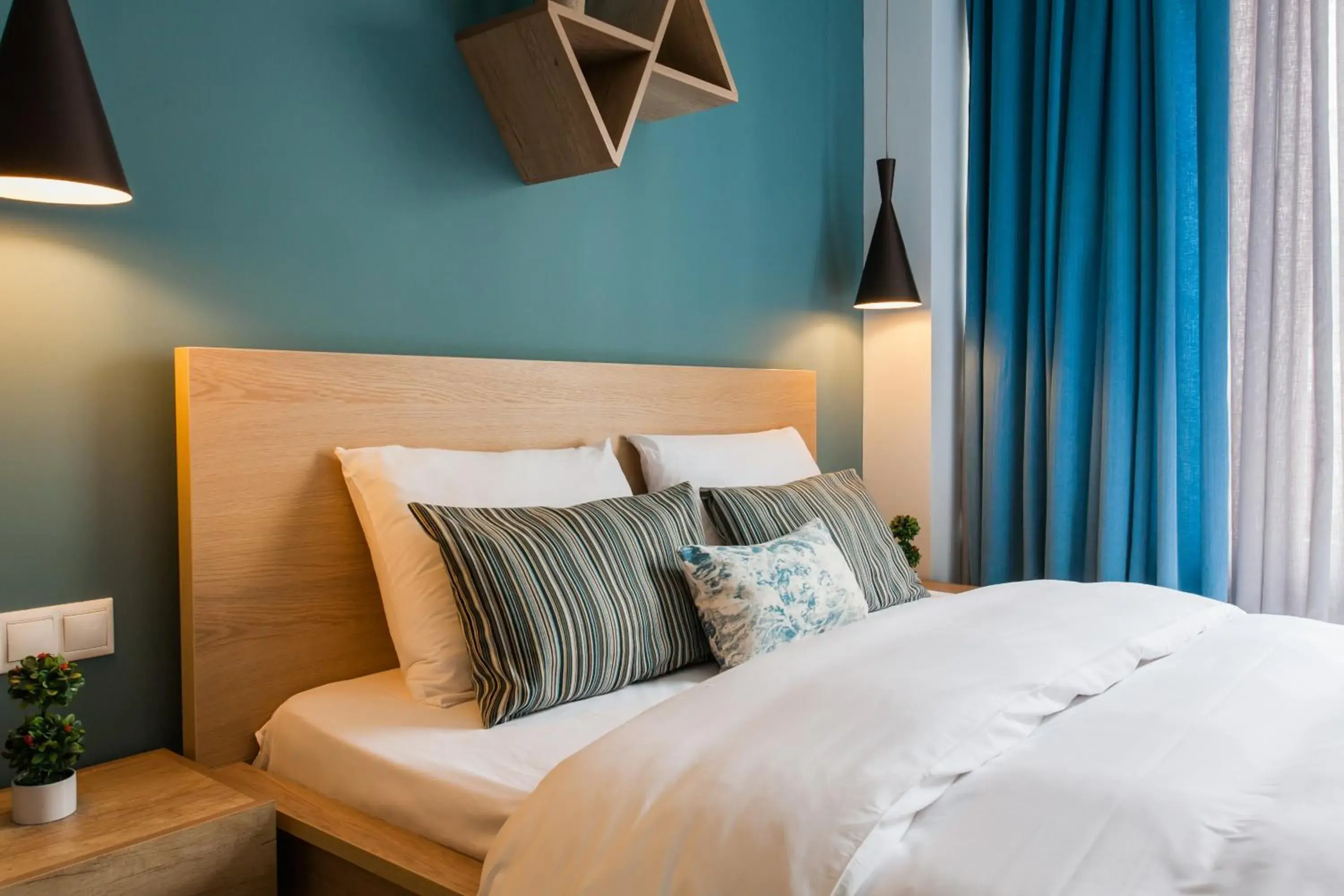 Bedroom, Bed in Dynasta Central Suites Bedroom, Bed in Dynasta Central Suites
