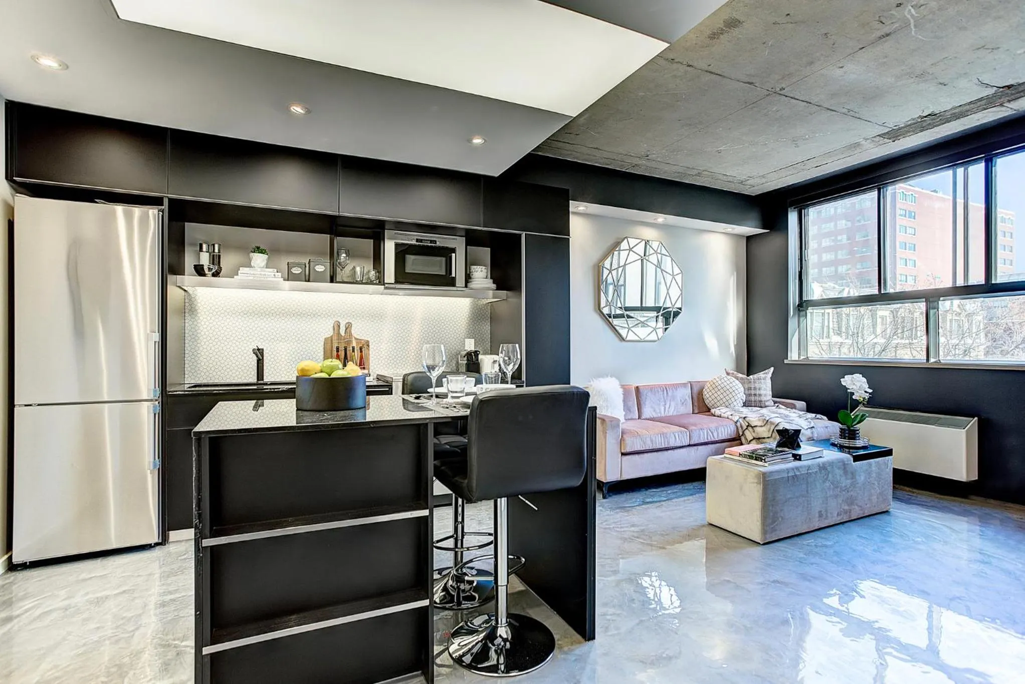 Kitchen or kitchenette in Pierce Boutique Apartments by Simplissimmo