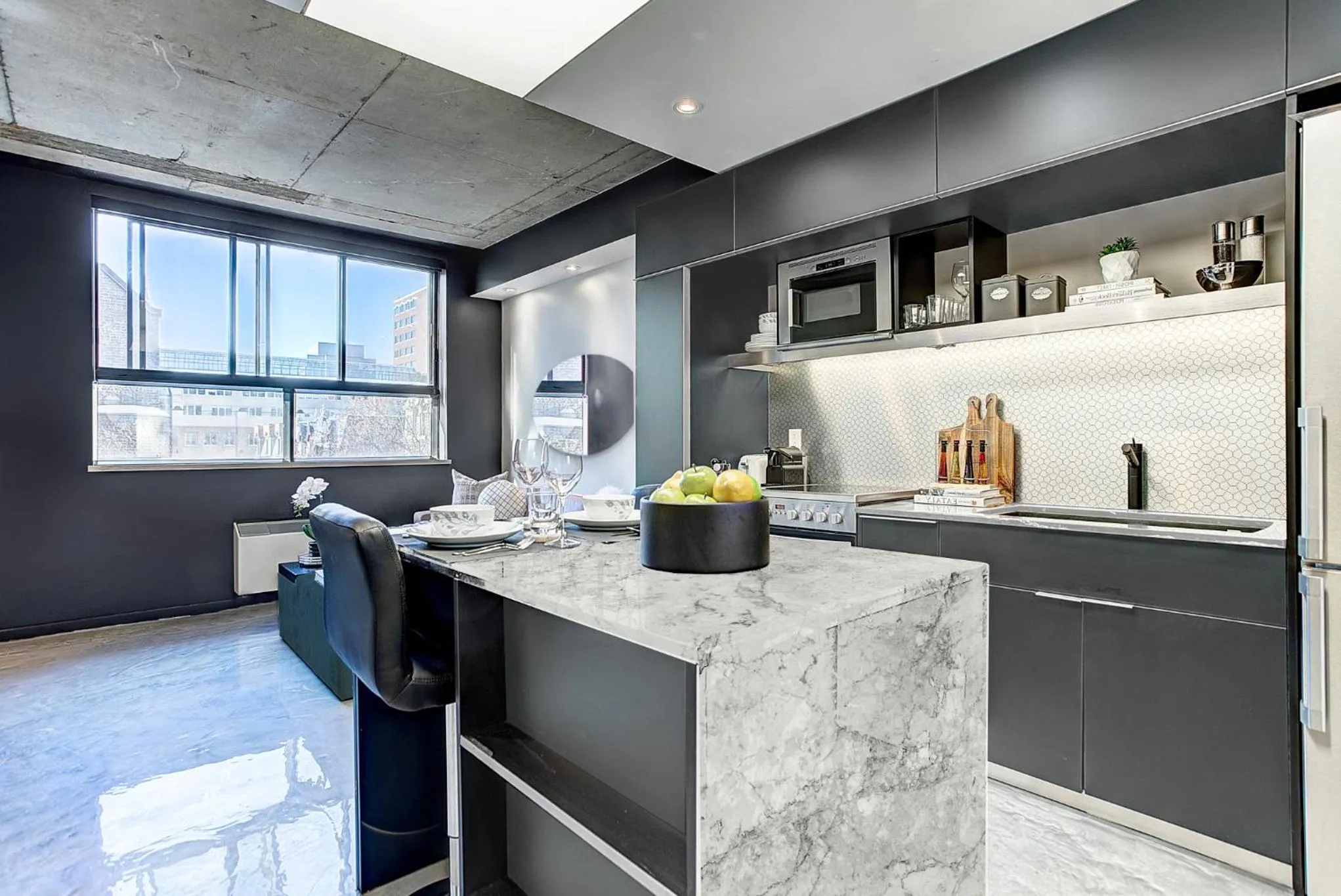 Kitchen or kitchenette in Pierce Boutique Apartments by Simplissimmo