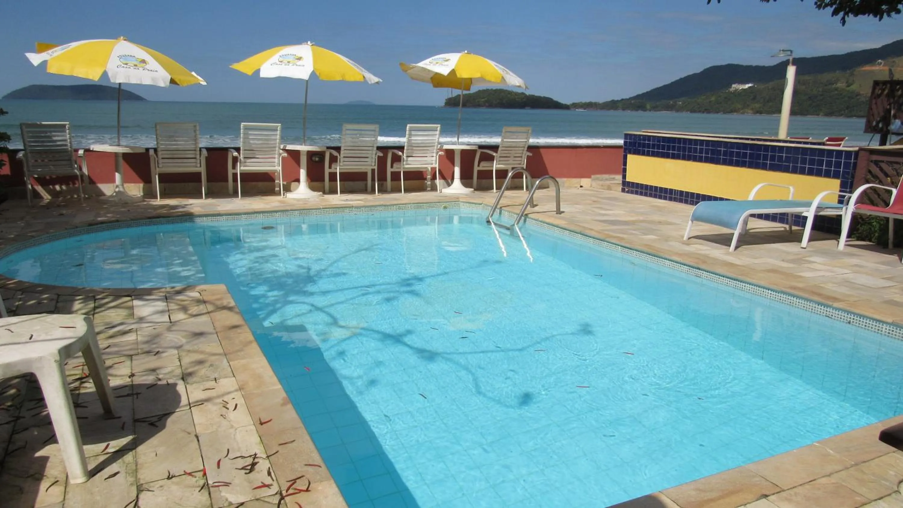 Pool view in Pousada Casa na Praia