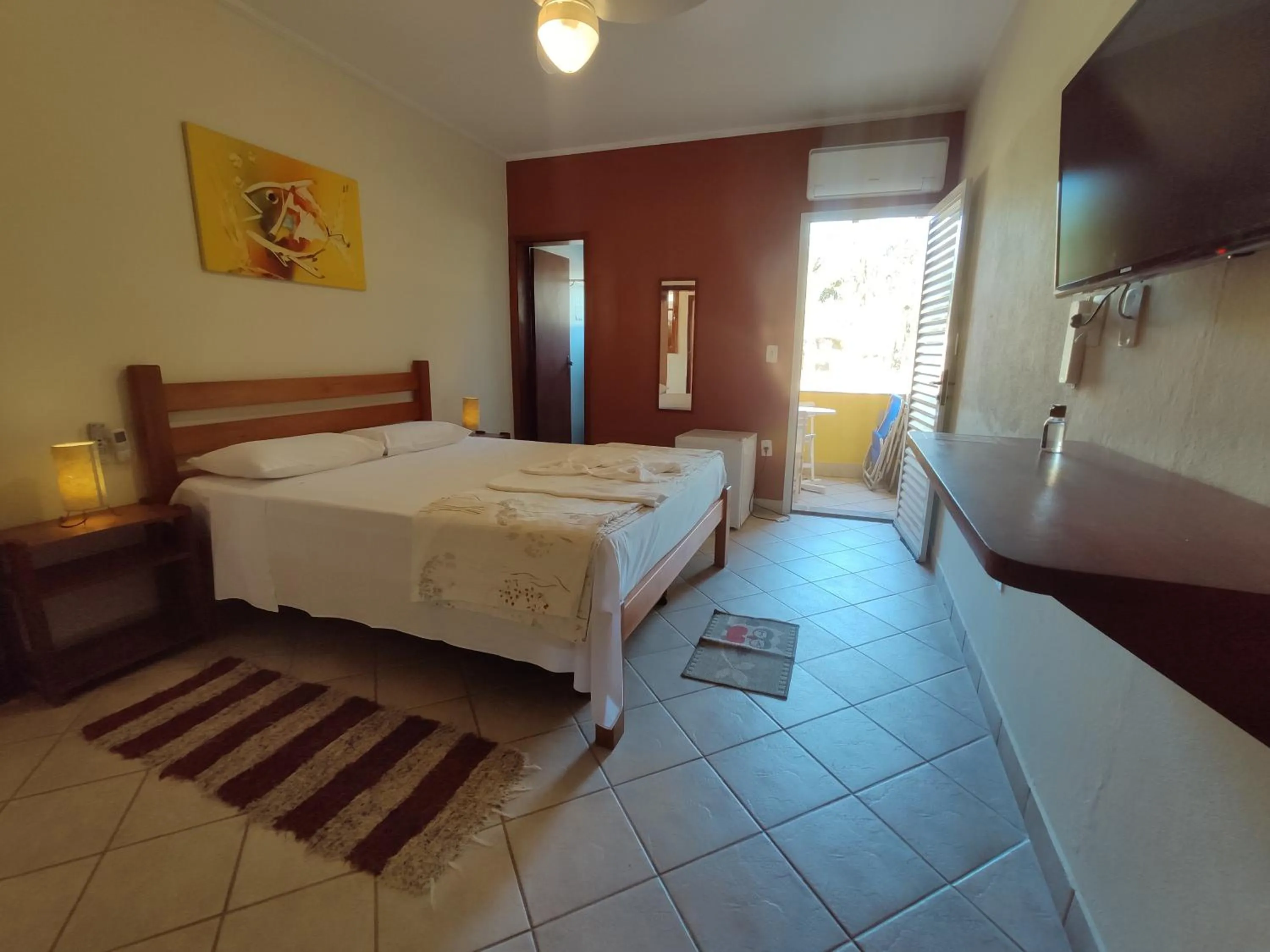 Bedroom, Bed in Pousada Casa na Praia