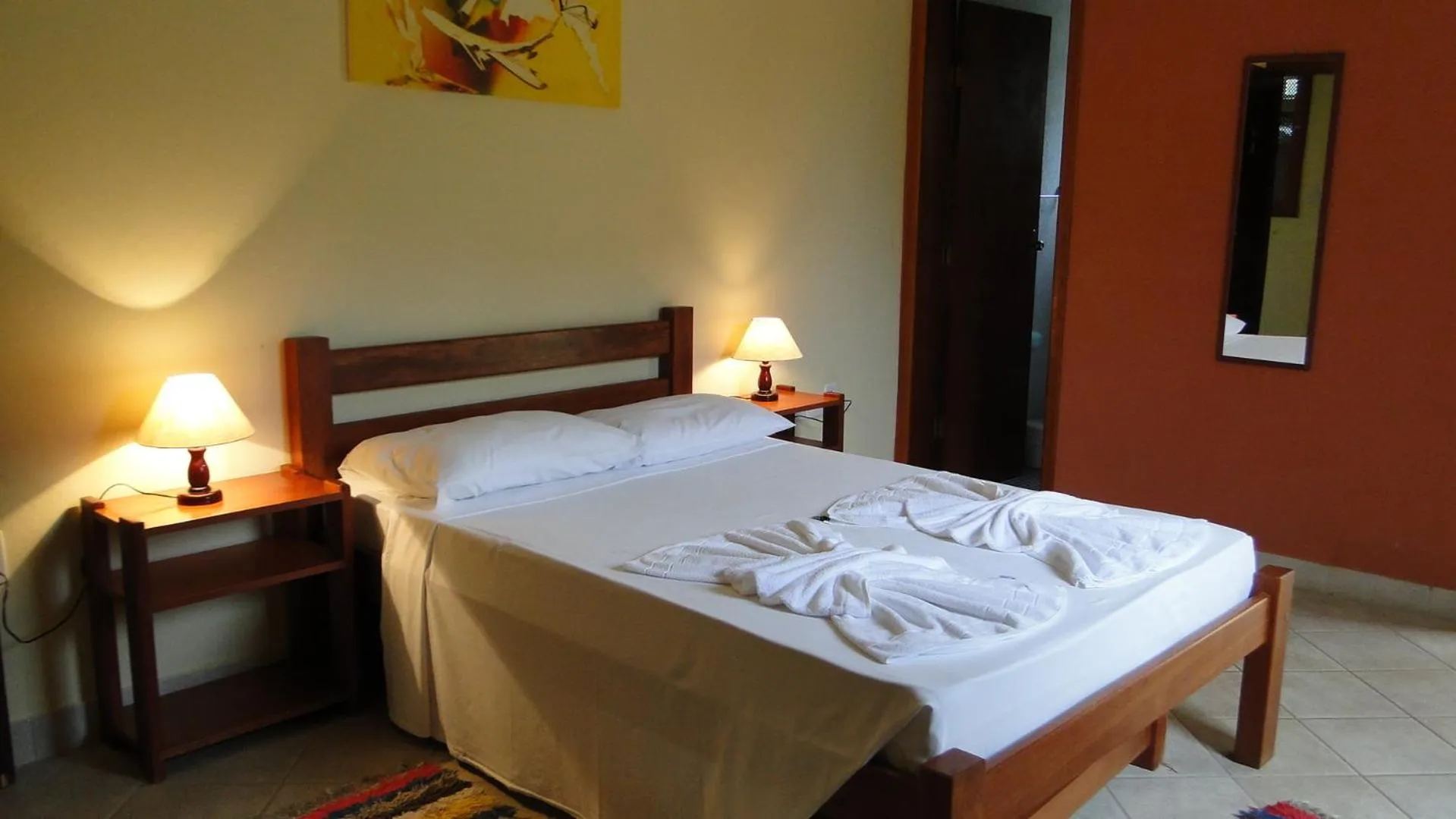 Bed in Pousada Casa na Praia