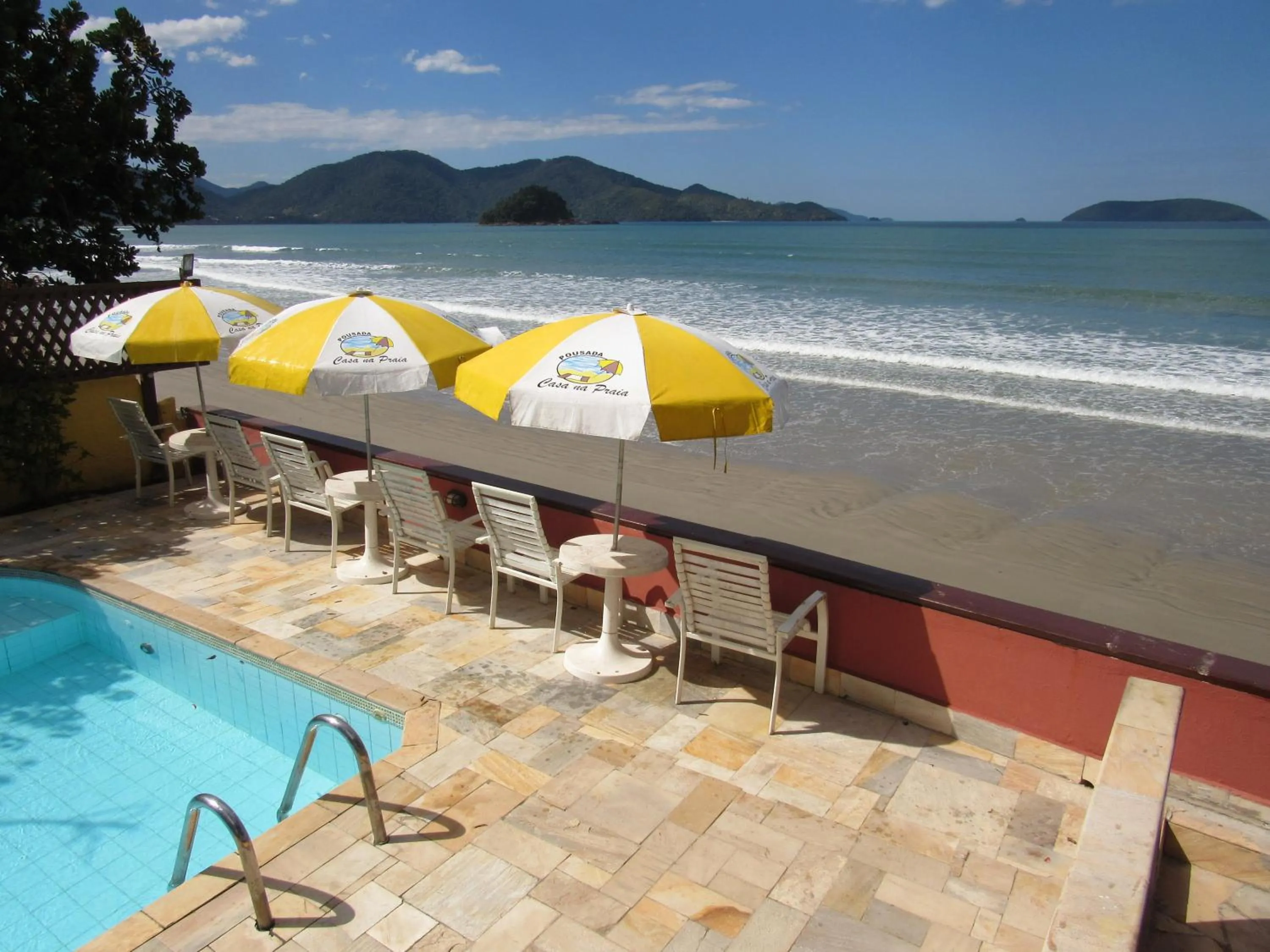 Pool view in Pousada Casa na Praia