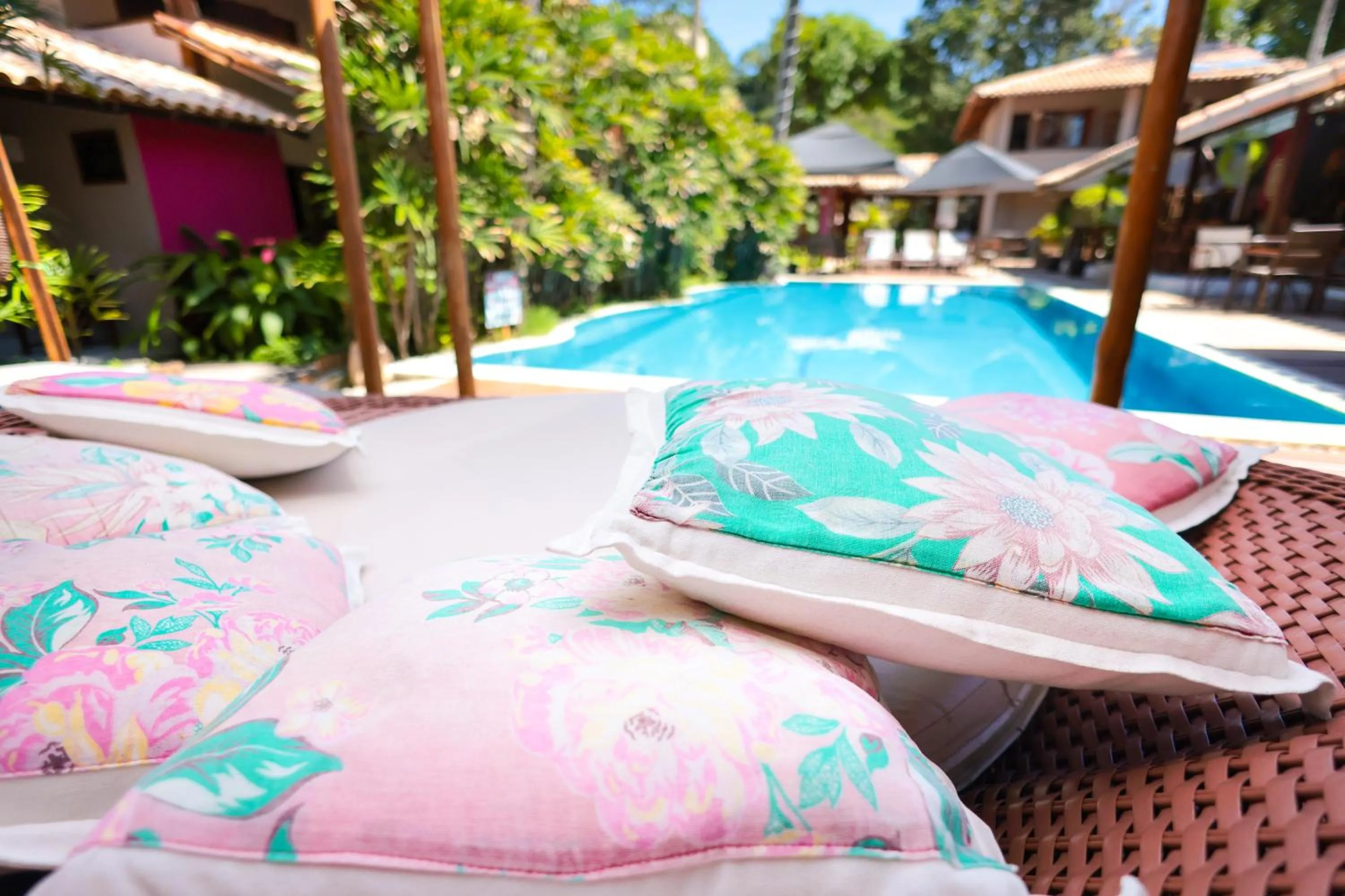 Pool view in Hotel Pousada Coqueiros