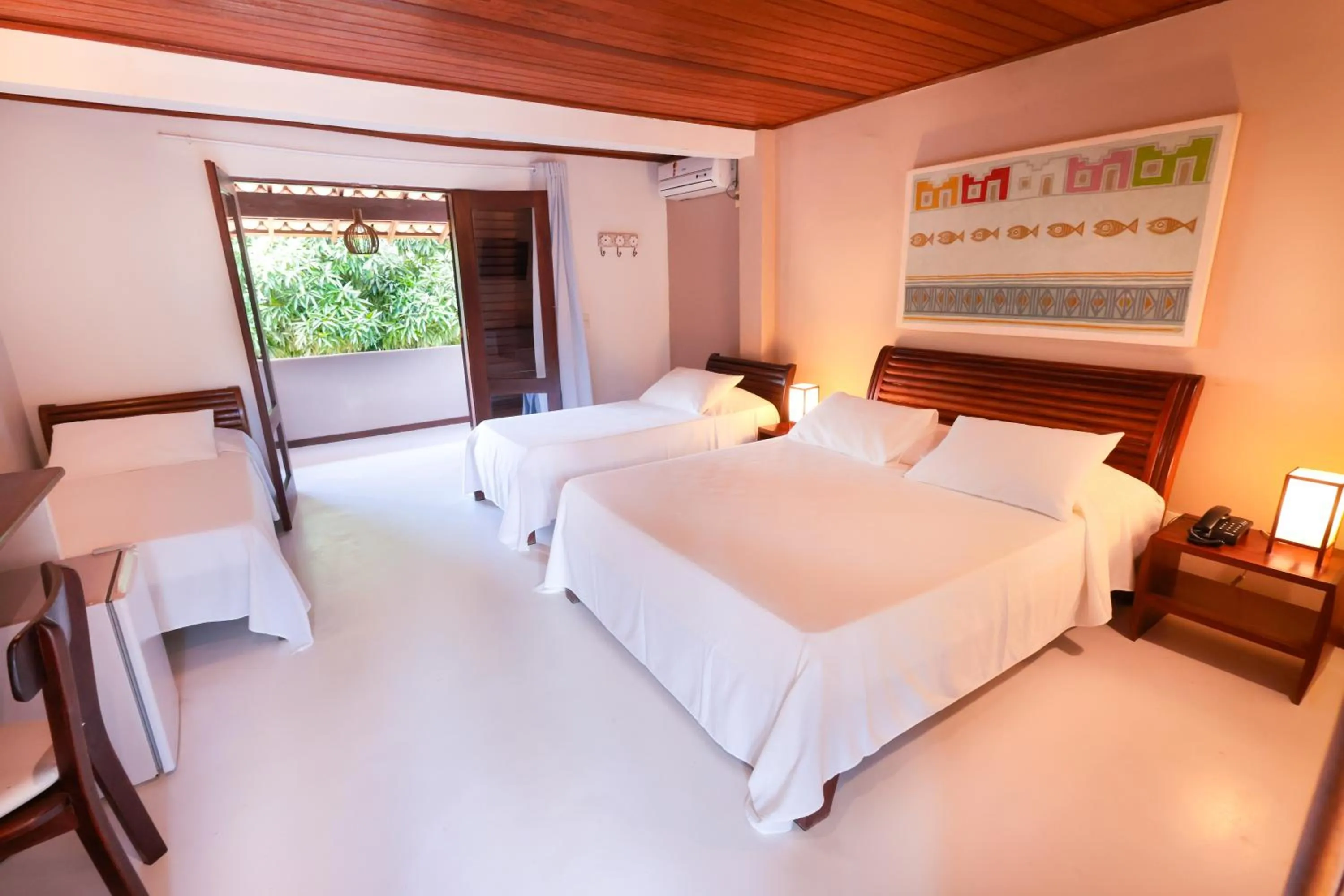 Bedroom, Bed in Hotel Pousada Coqueiros