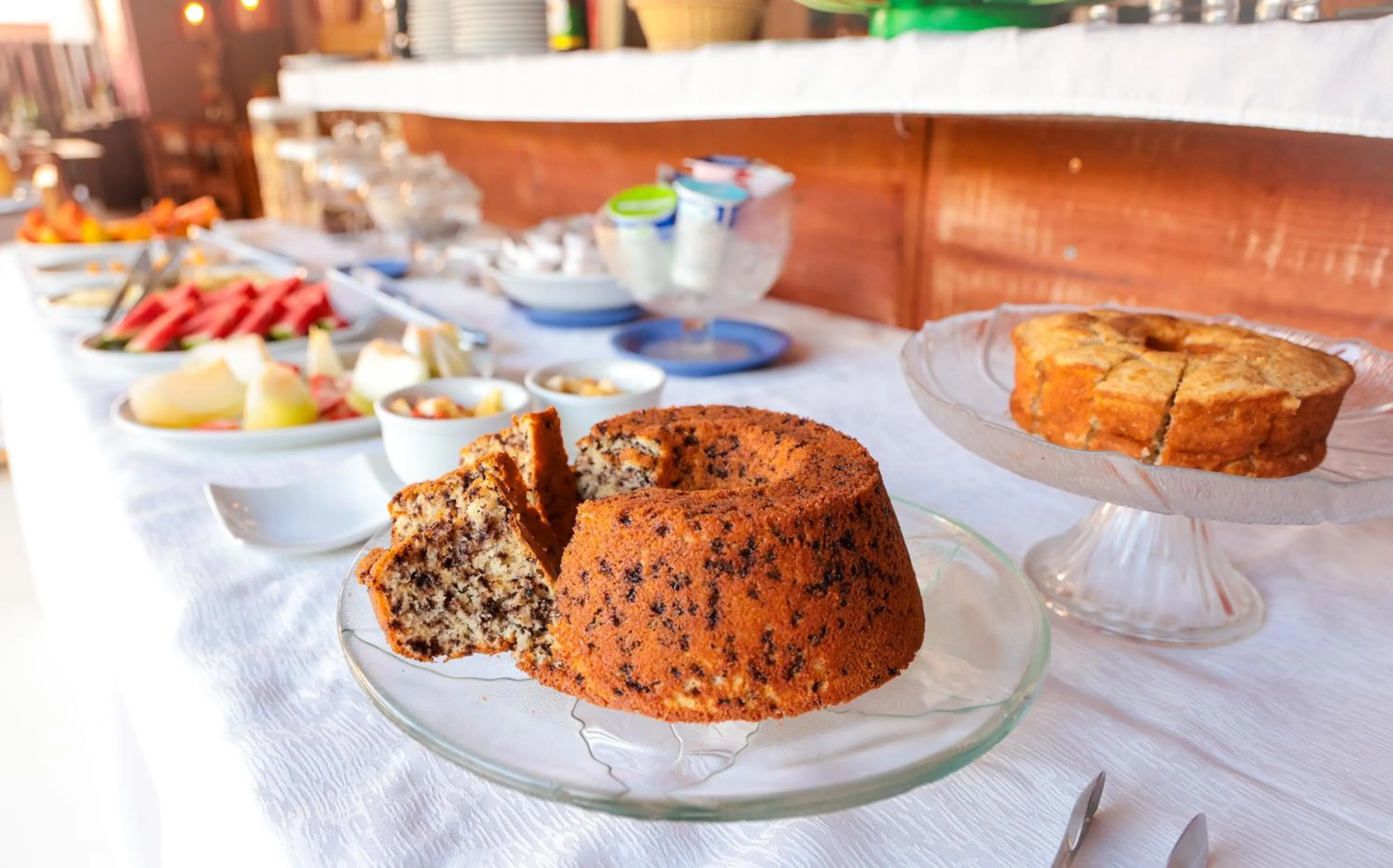 Buffet breakfast in Hotel Pousada Coqueiros