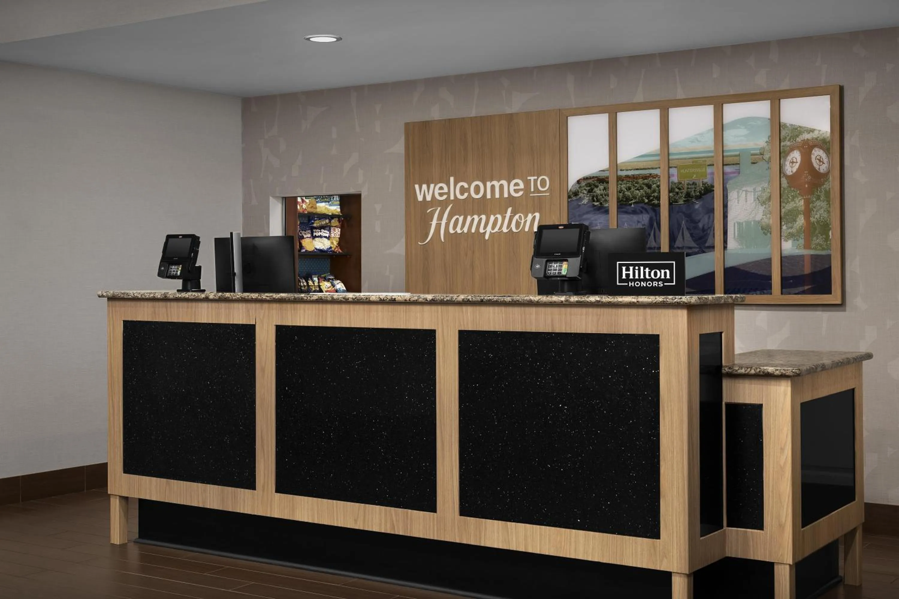 Lobby or reception in Hampton Inn & Suites Huntersville