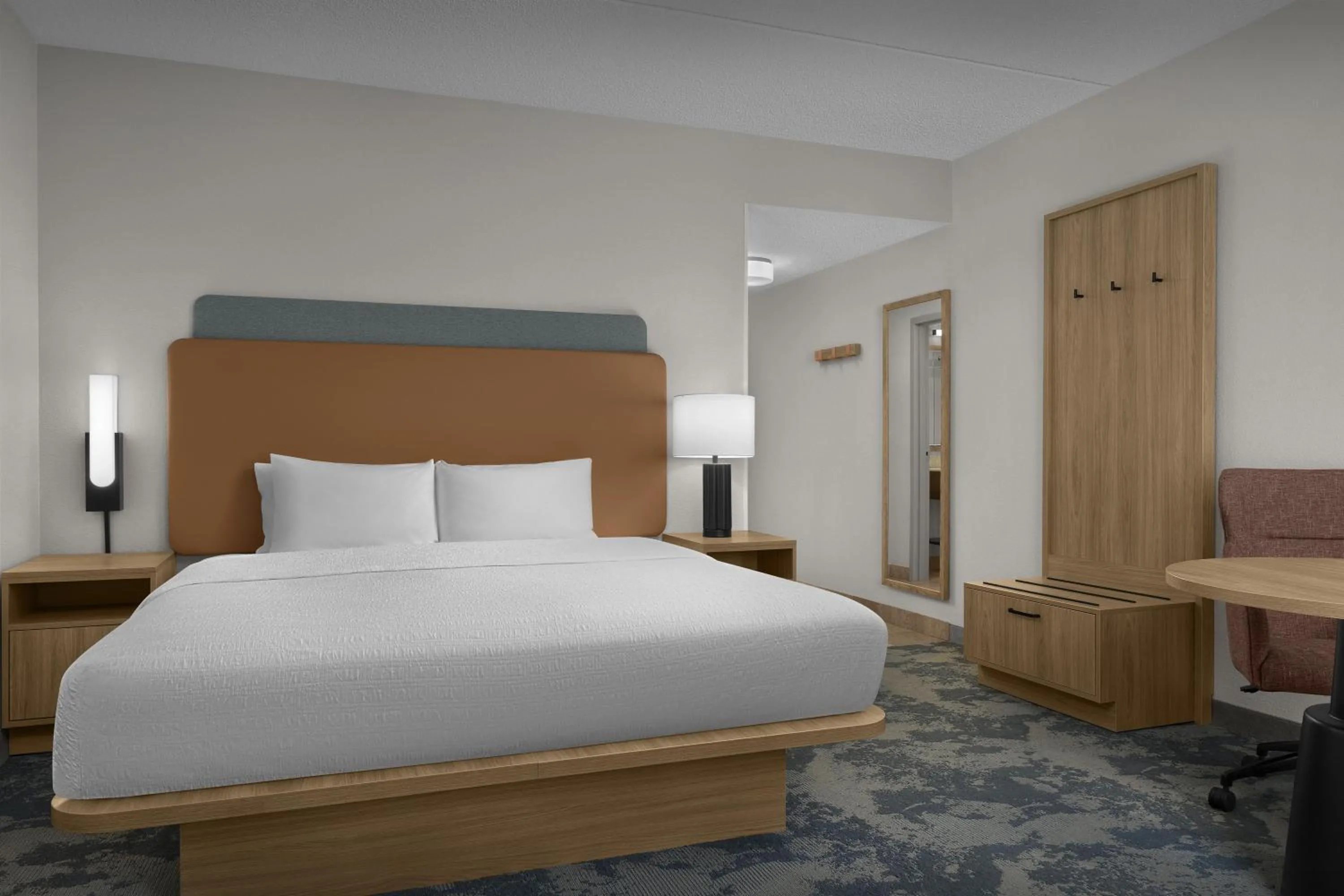 Bed in Hampton Inn & Suites Huntersville