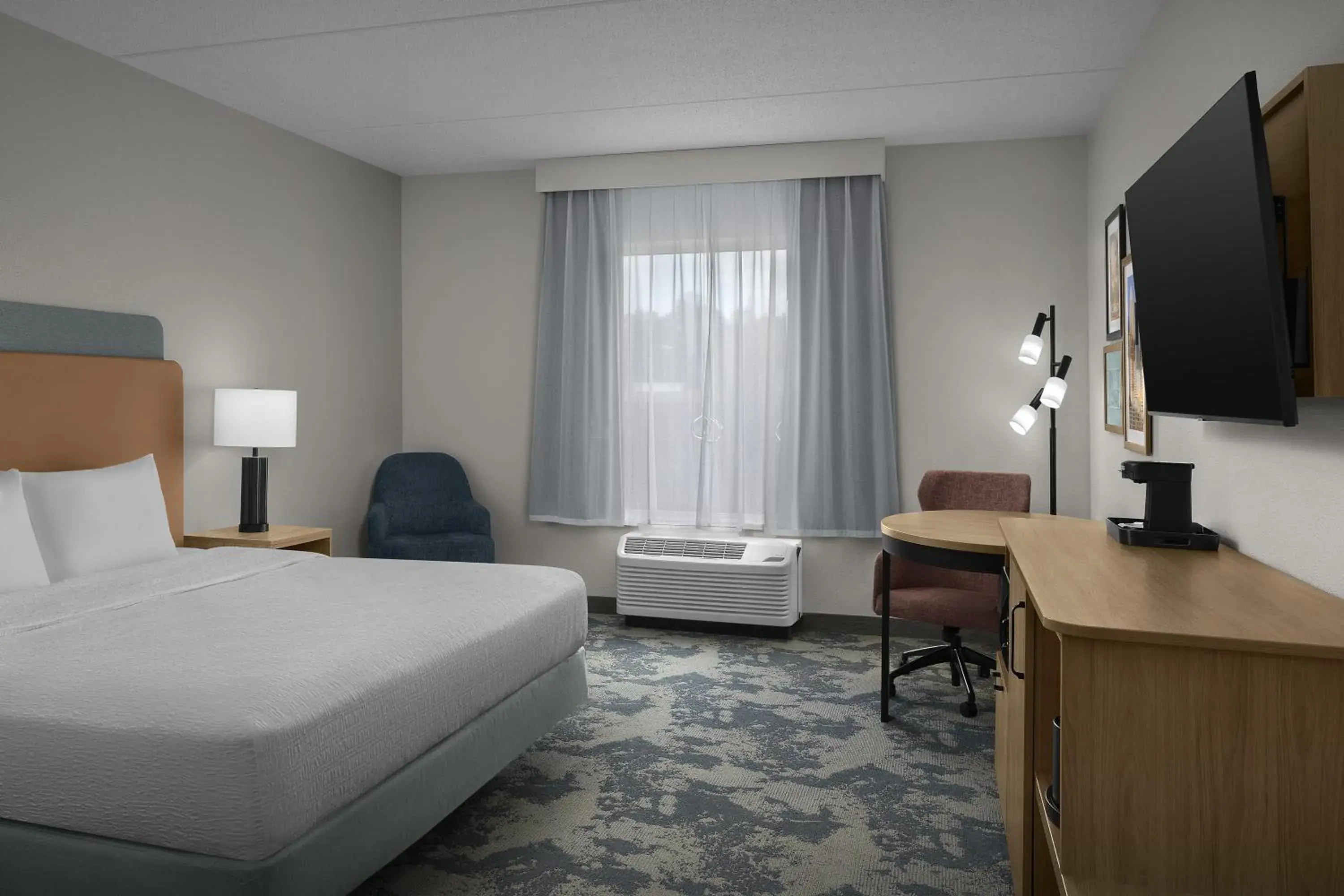 King Room with Accessible Tub - Mobility and Hearing Access/Non-Smoking in Hampton Inn & Suites Huntersville King Room with Accessible Tub - Mobility and Hearing Access/Non-Smoking in Hampton Inn & Suites Huntersville