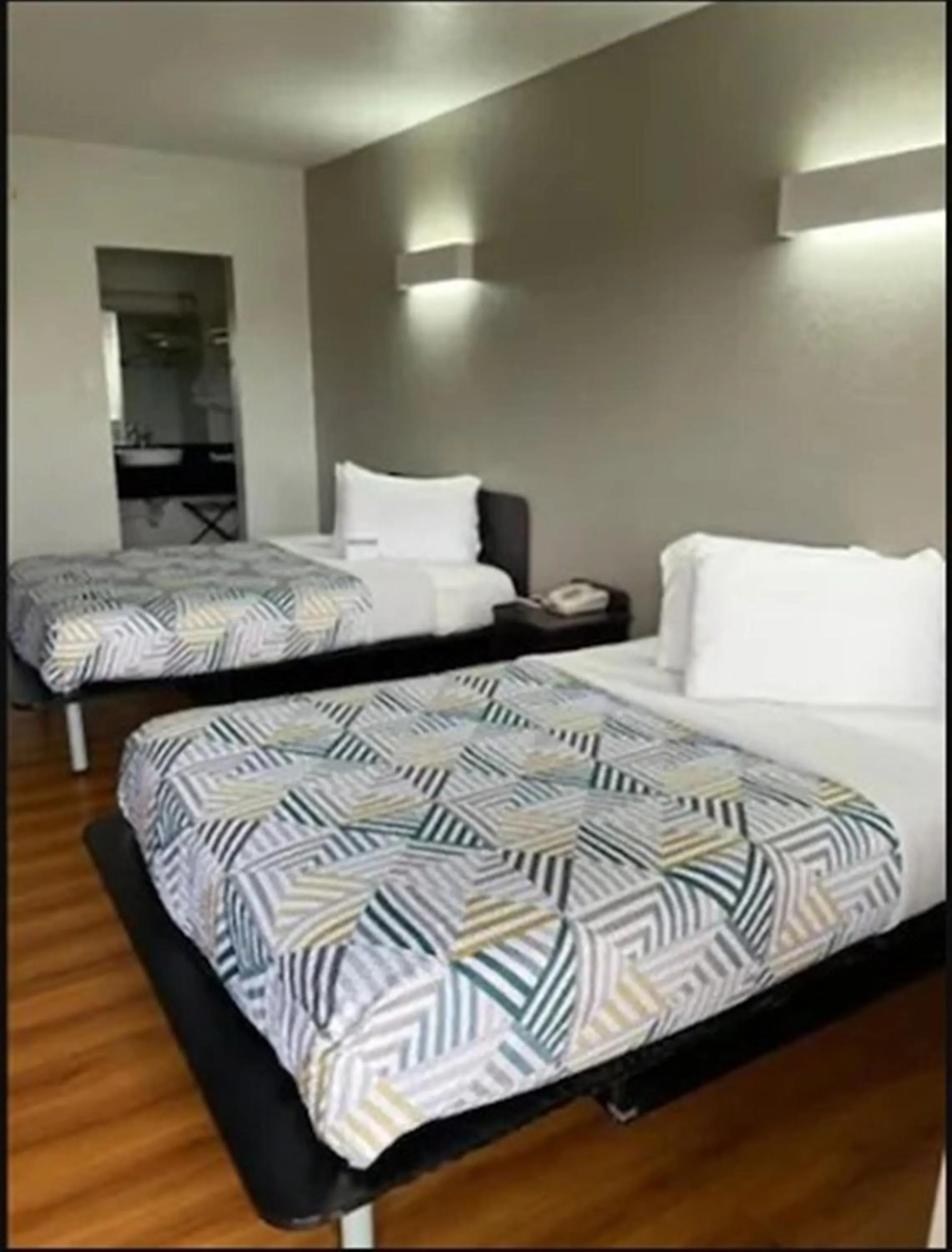 Bed in Motel 6-Van Horn, TX