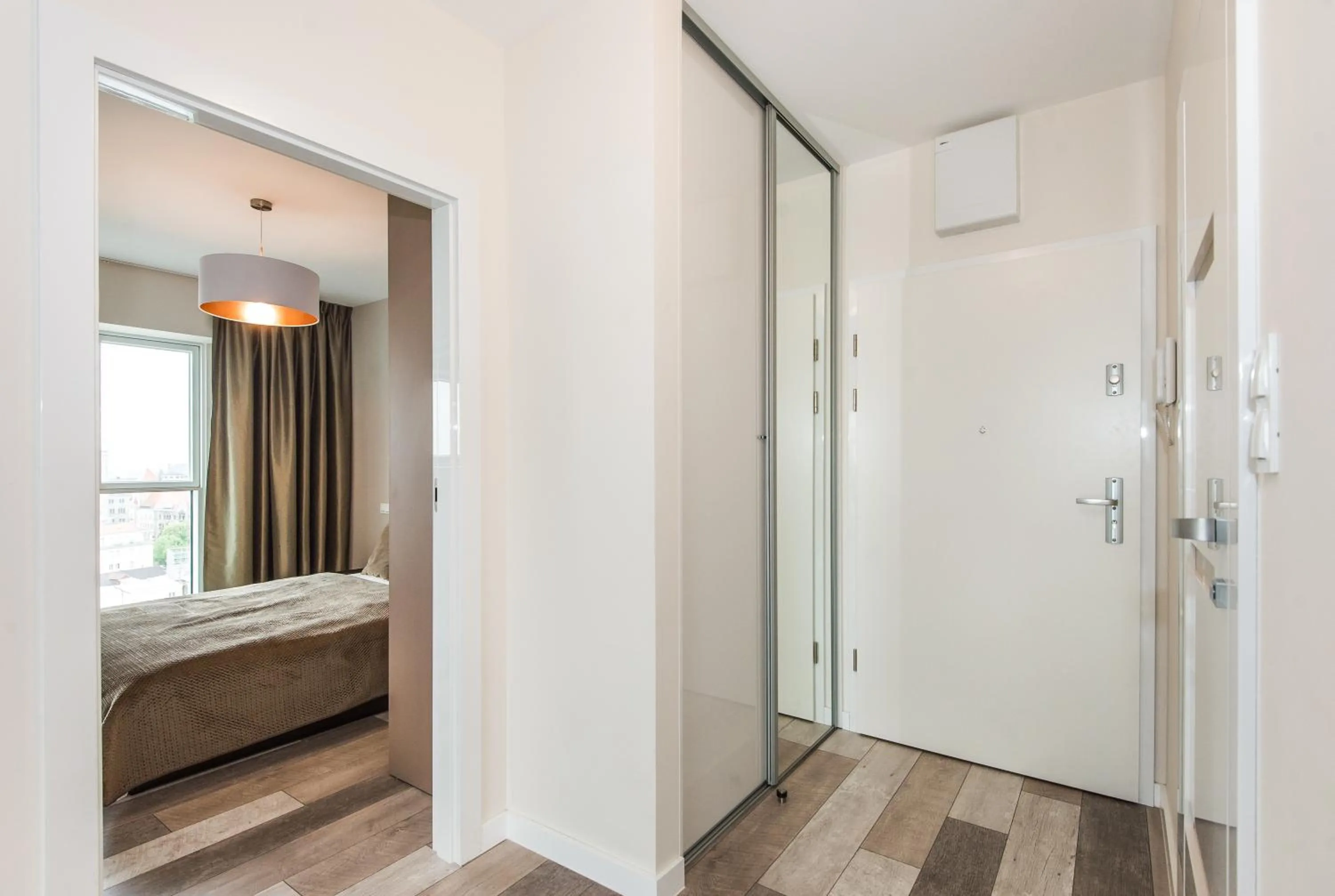 Bed in Super-Apartamenty International Fair