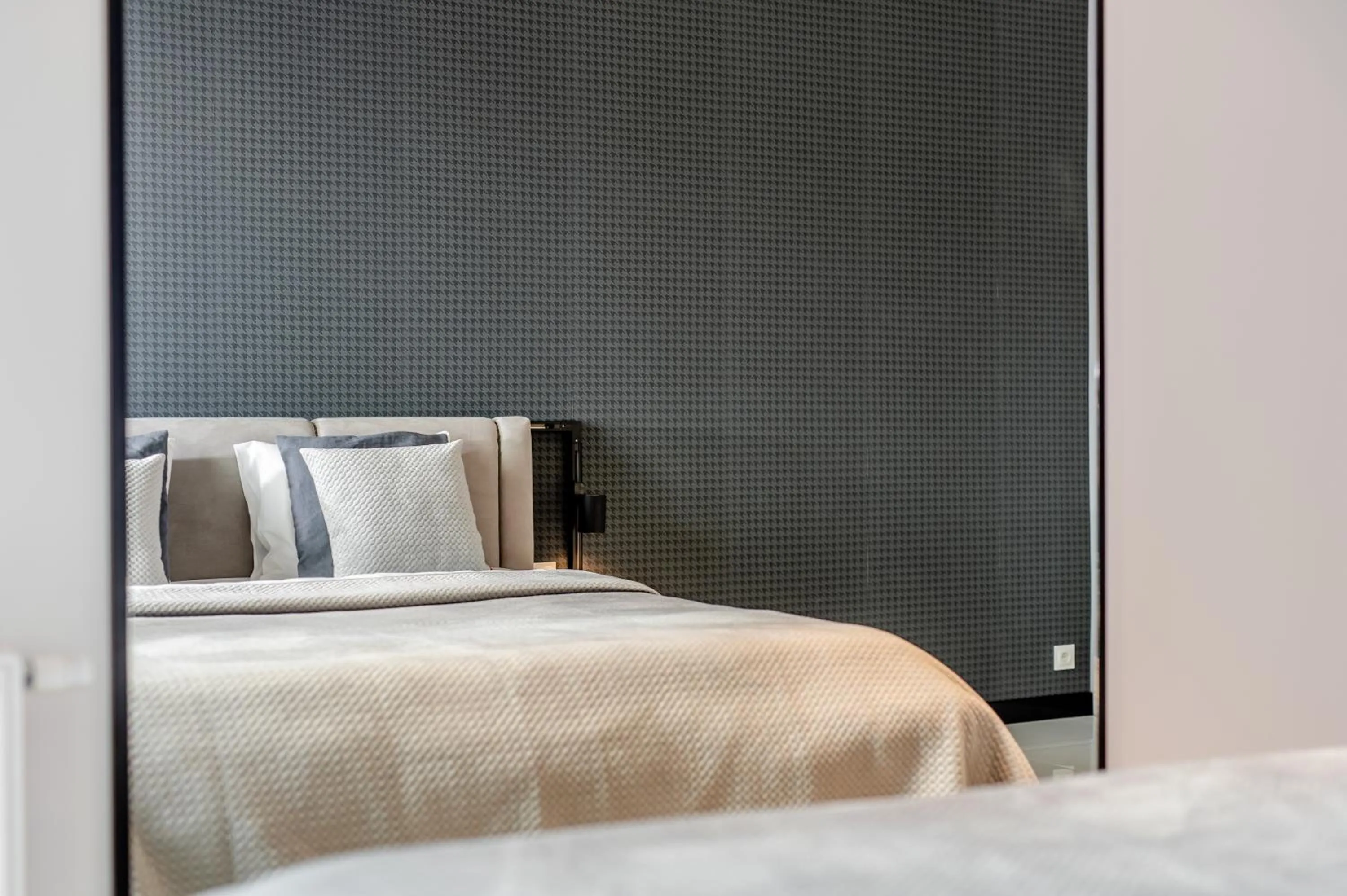 Bed in Super-Apartamenty International Fair