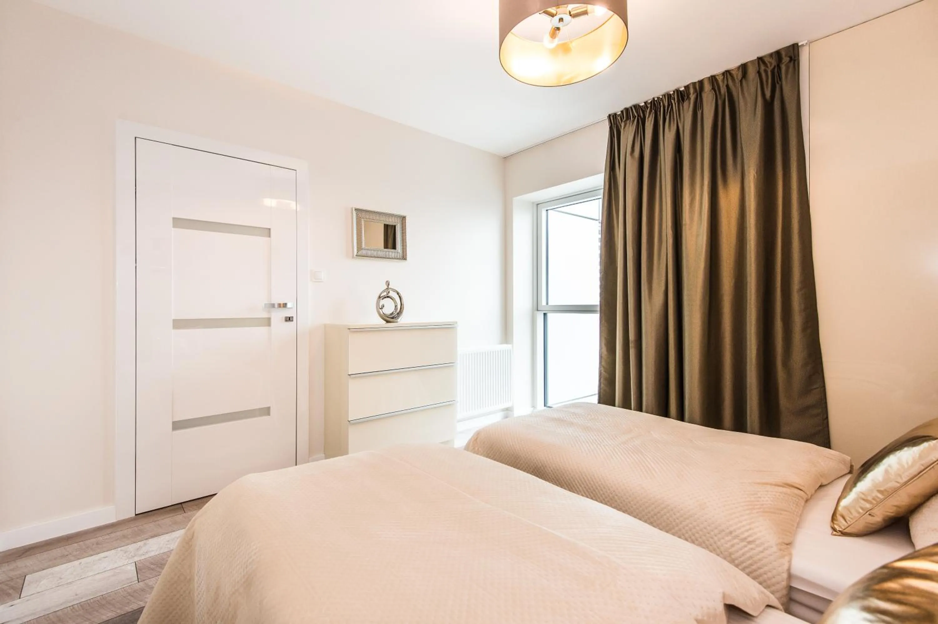 Bed in Super-Apartamenty International Fair