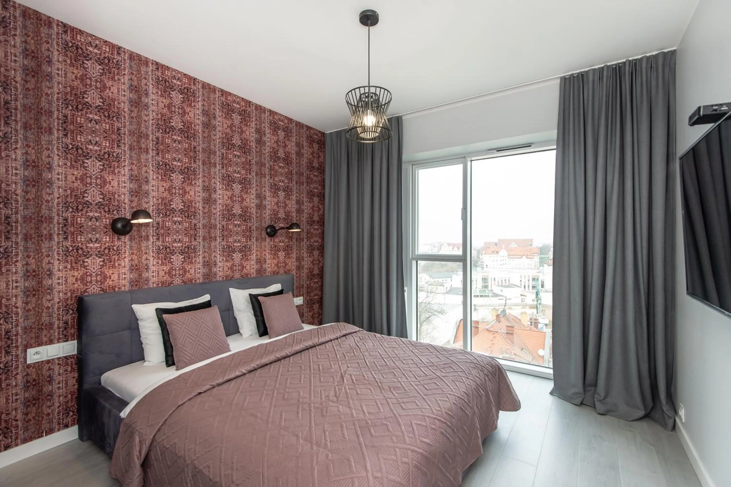 Bed in Super-Apartamenty International Fair