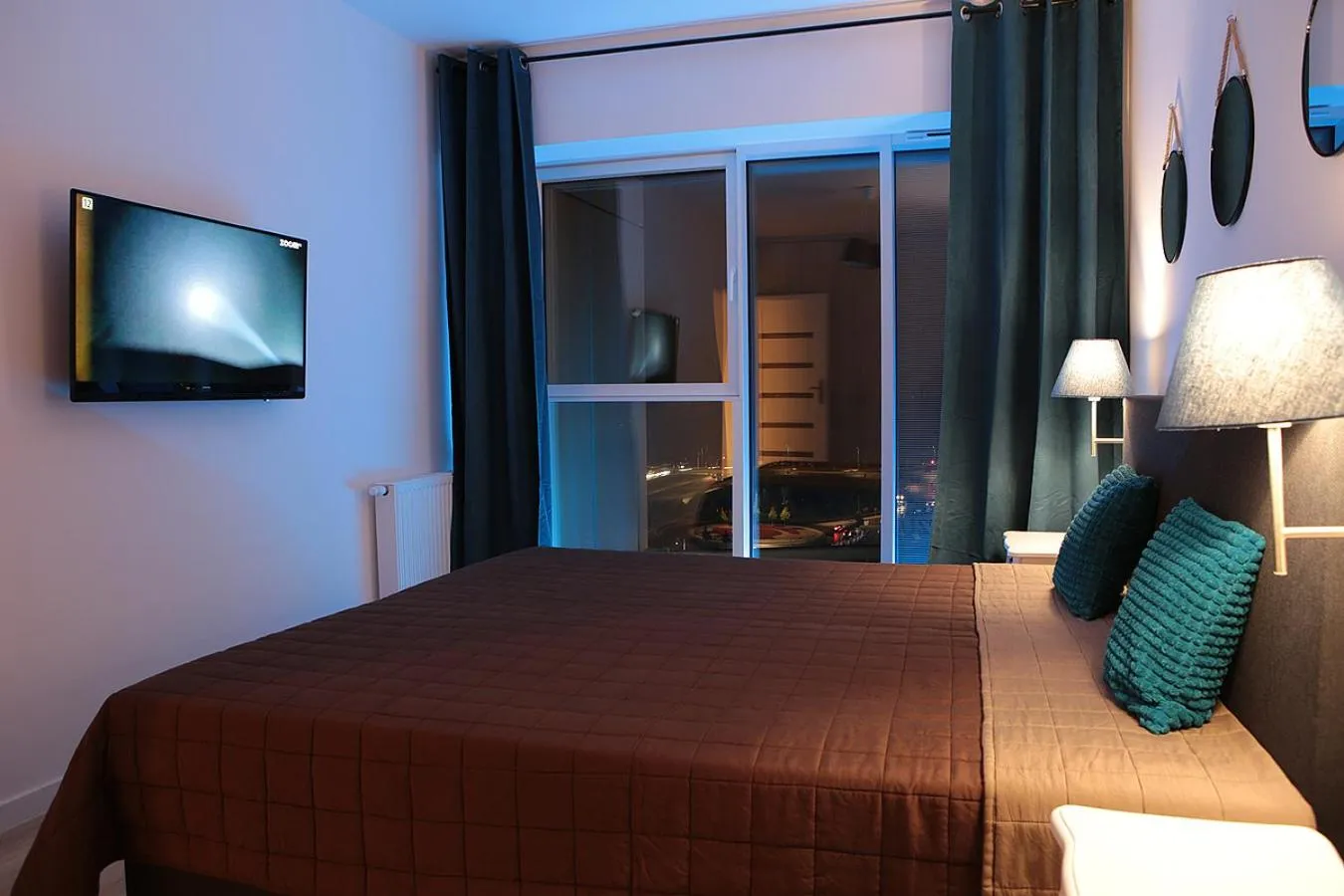 Bed in Super-Apartamenty International Fair