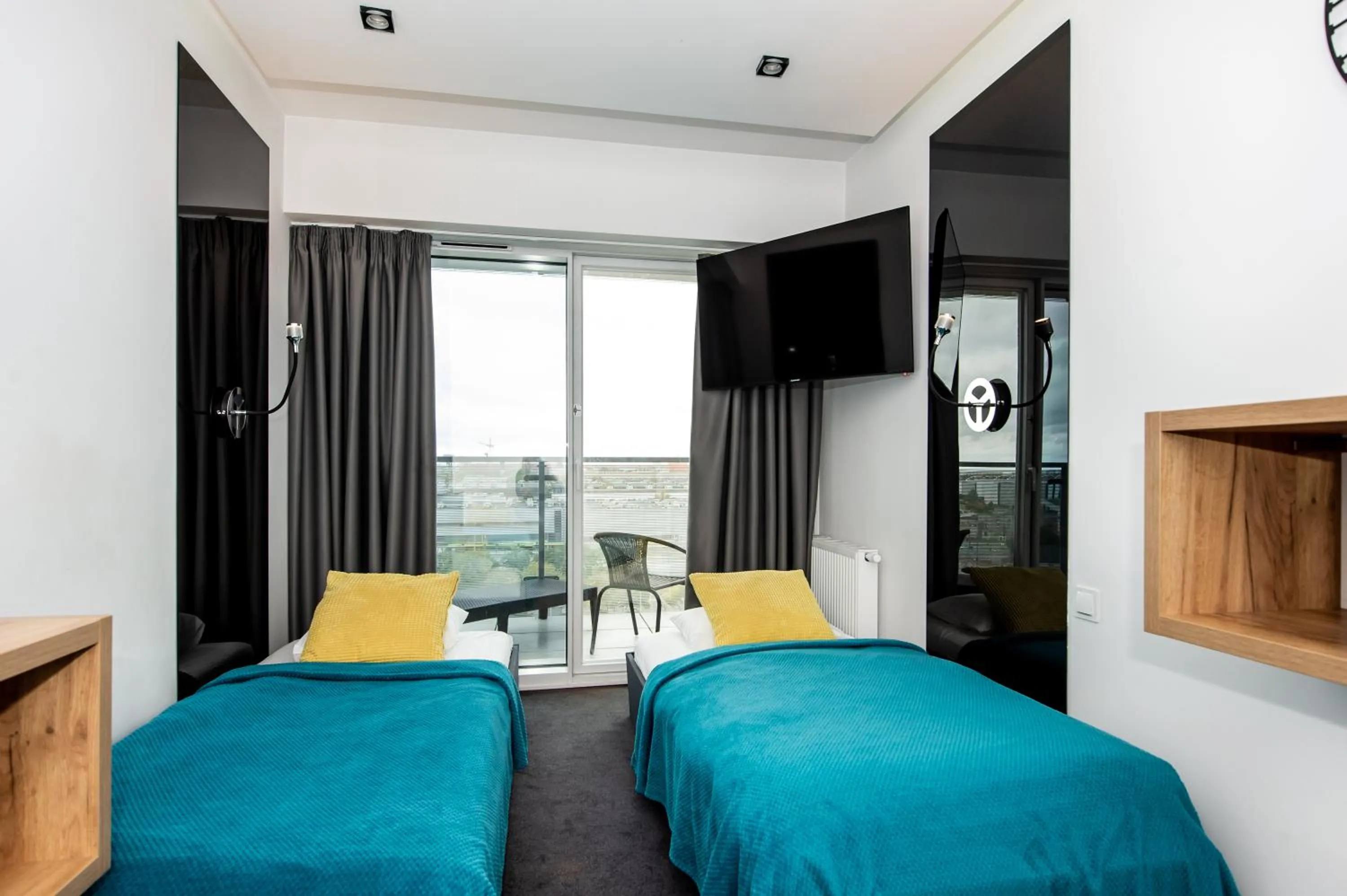 Bed in Super-Apartamenty International Fair