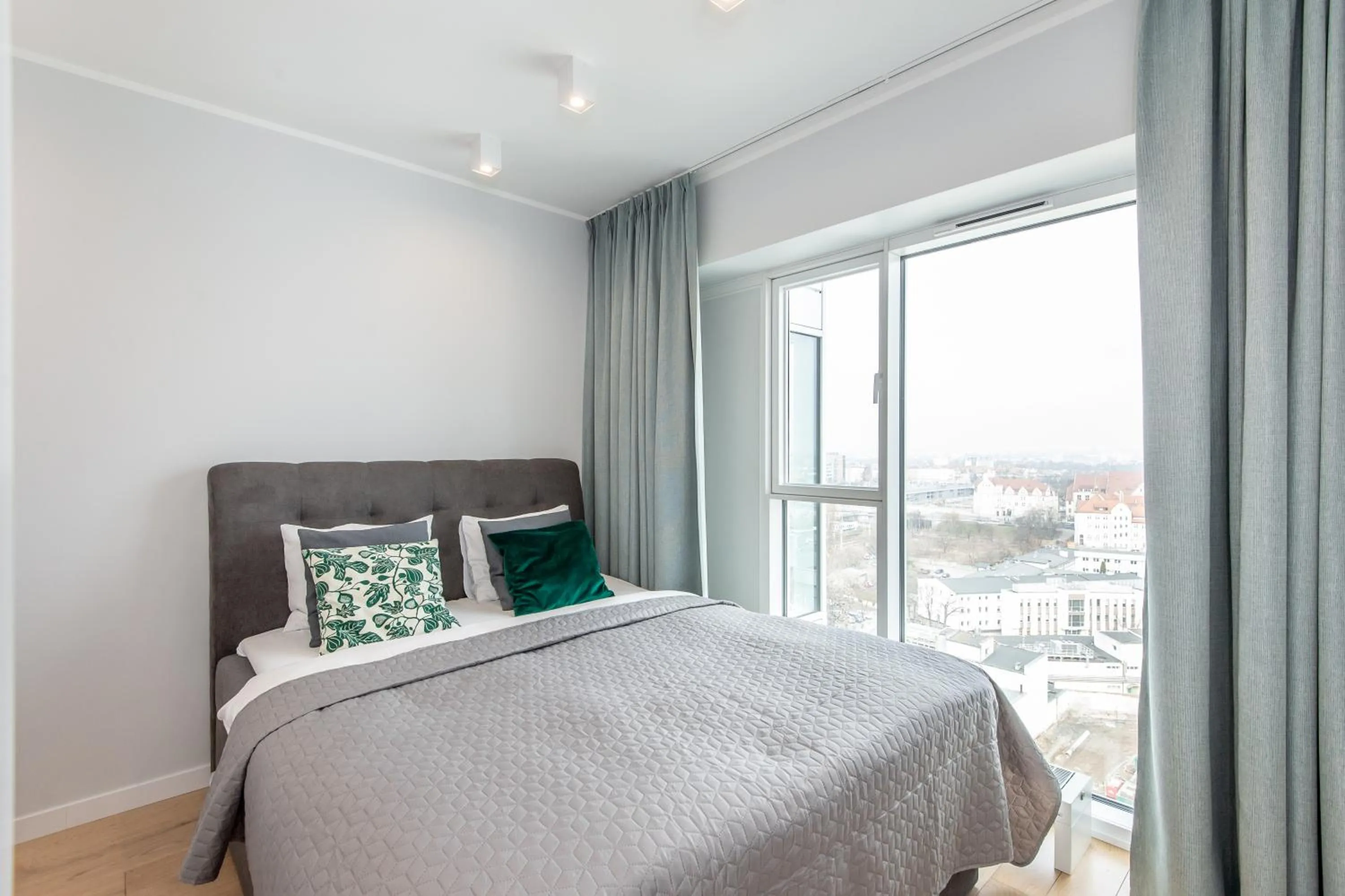 Bed in Super-Apartamenty International Fair