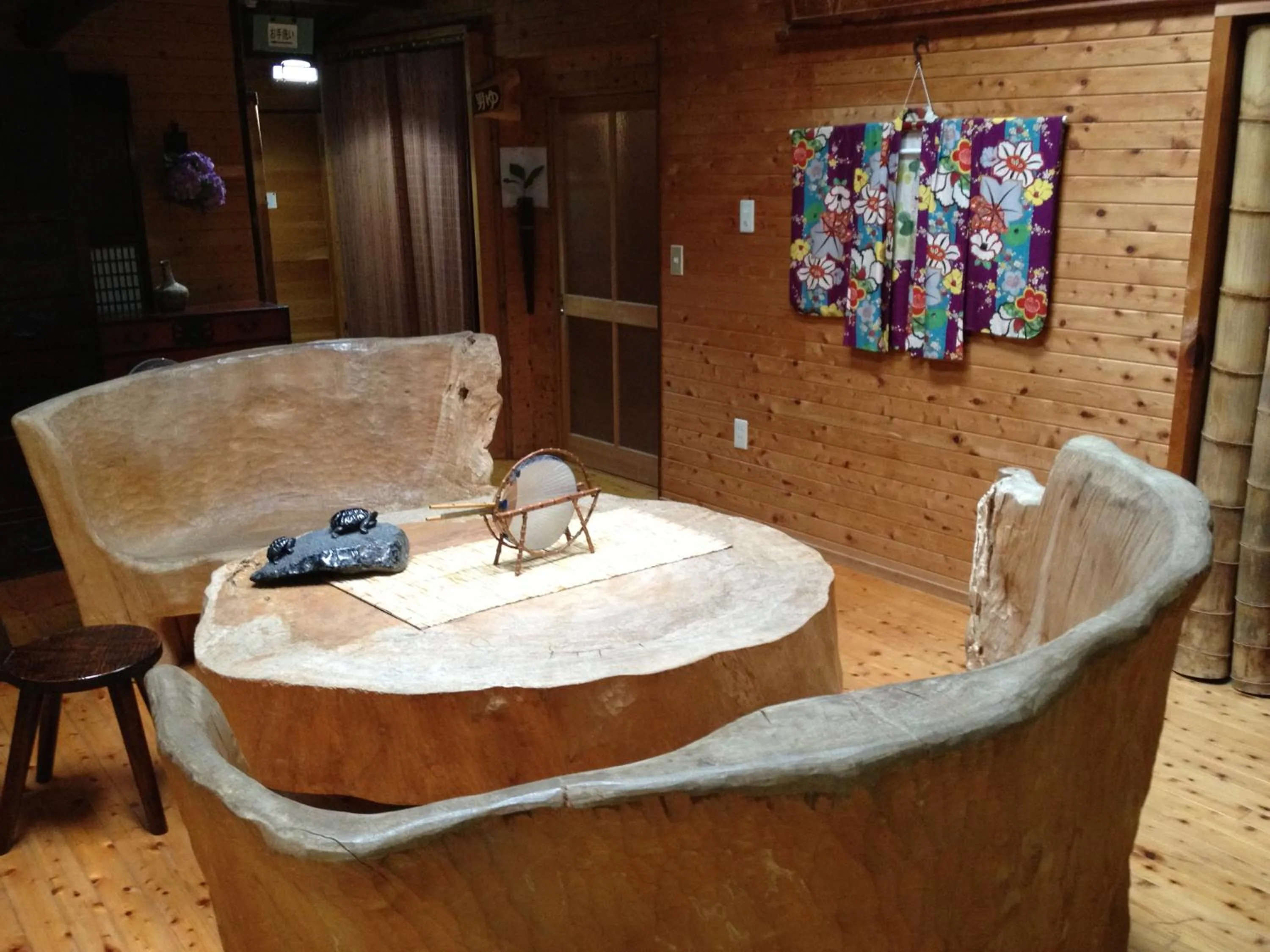Living room in Takimi Onsen Inn that only accepts one group per day