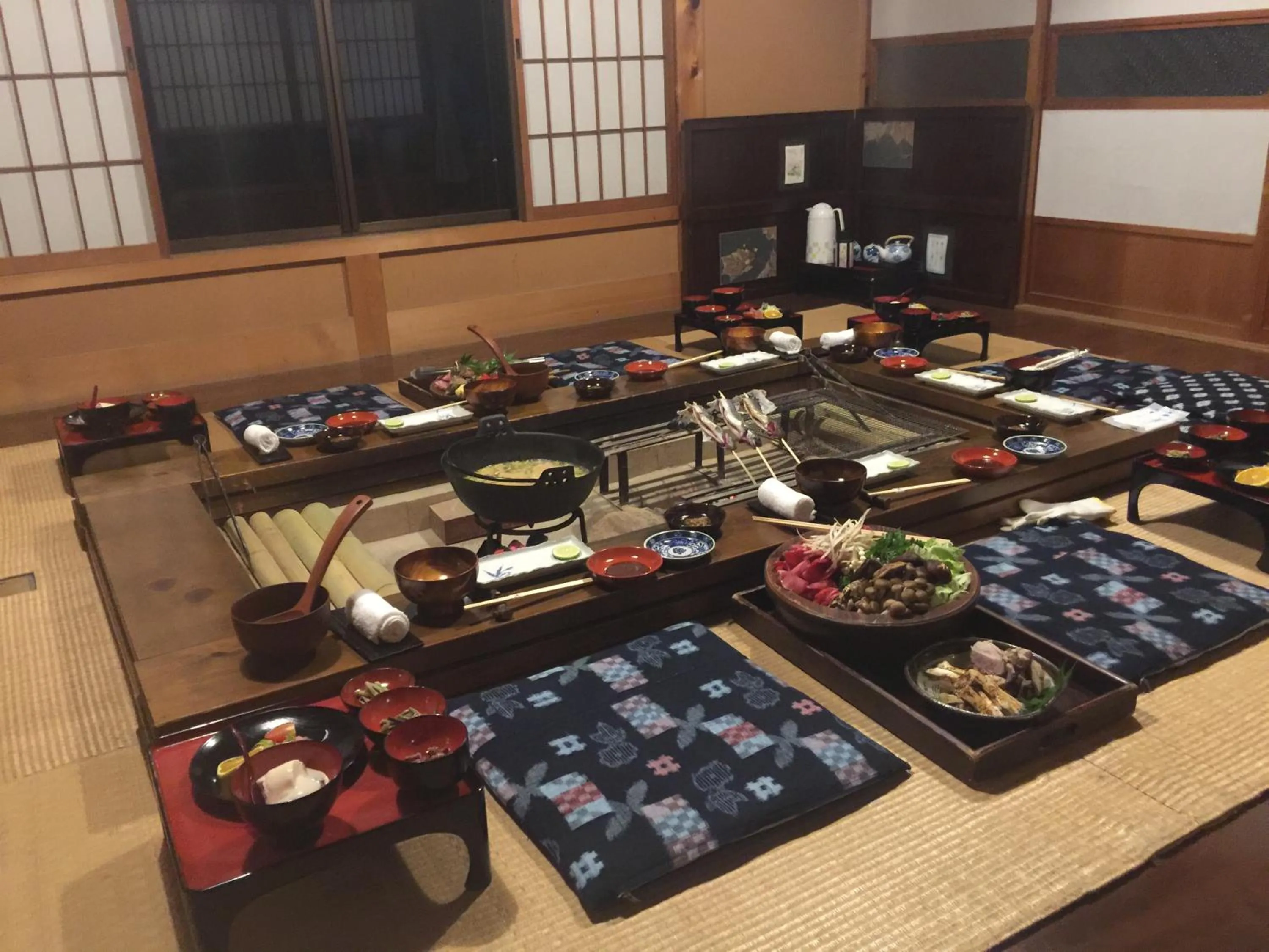 Photo of the whole room in Takimi Onsen Inn that only accepts one group per day