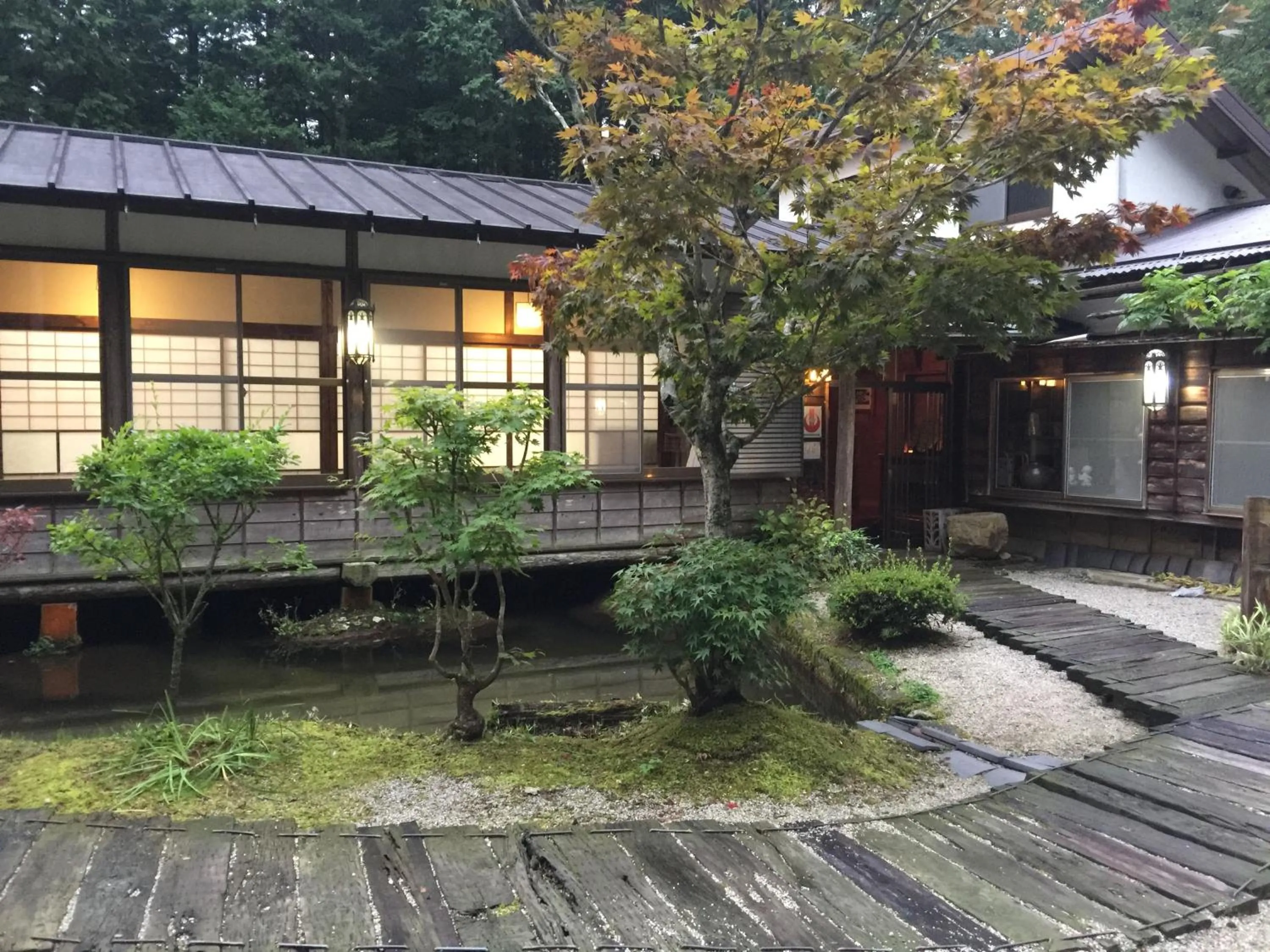 Facade/entrance in Takimi Onsen Inn that only accepts one group per day