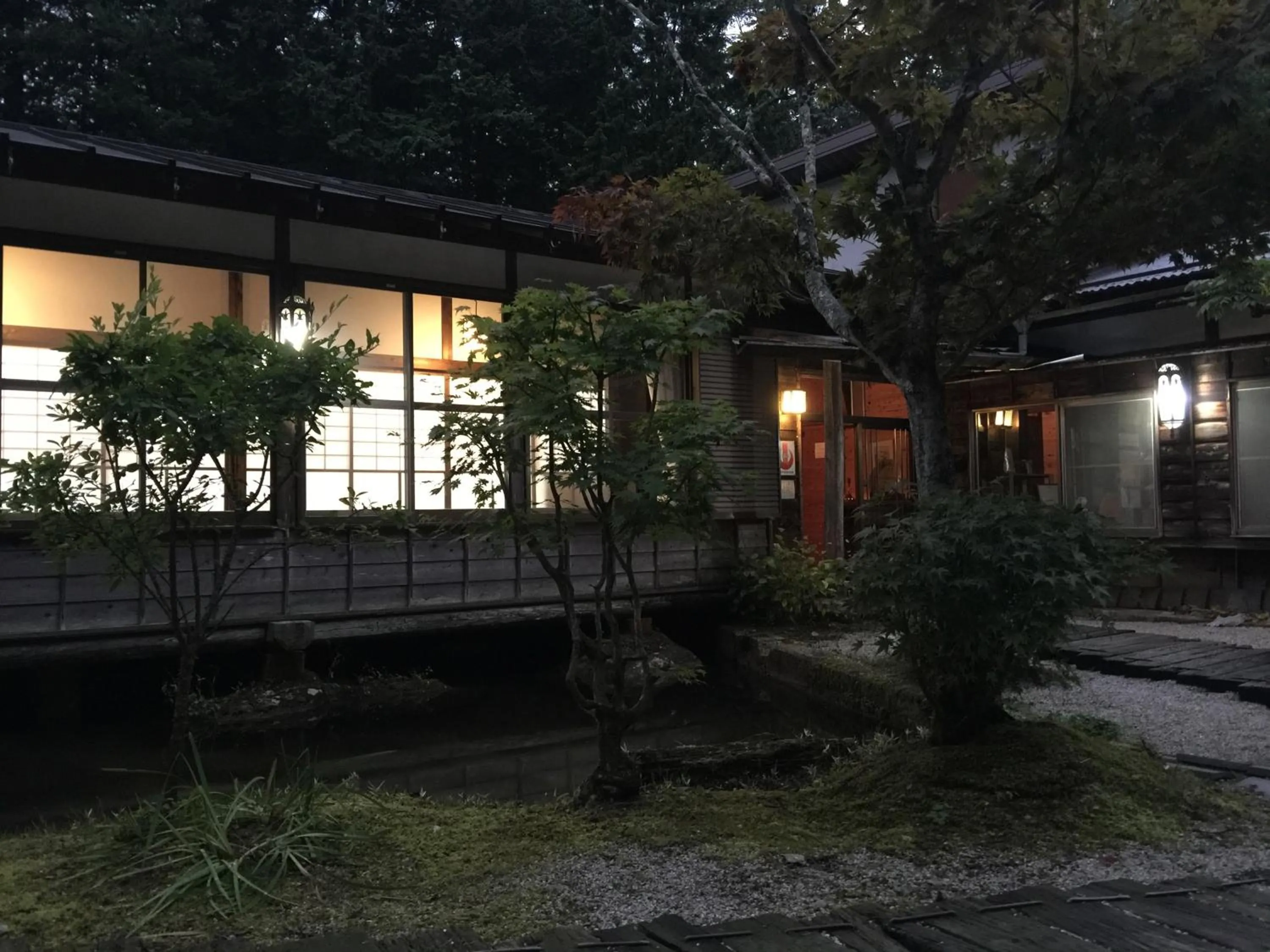 Facade/entrance in Takimi Onsen Inn that only accepts one group per day