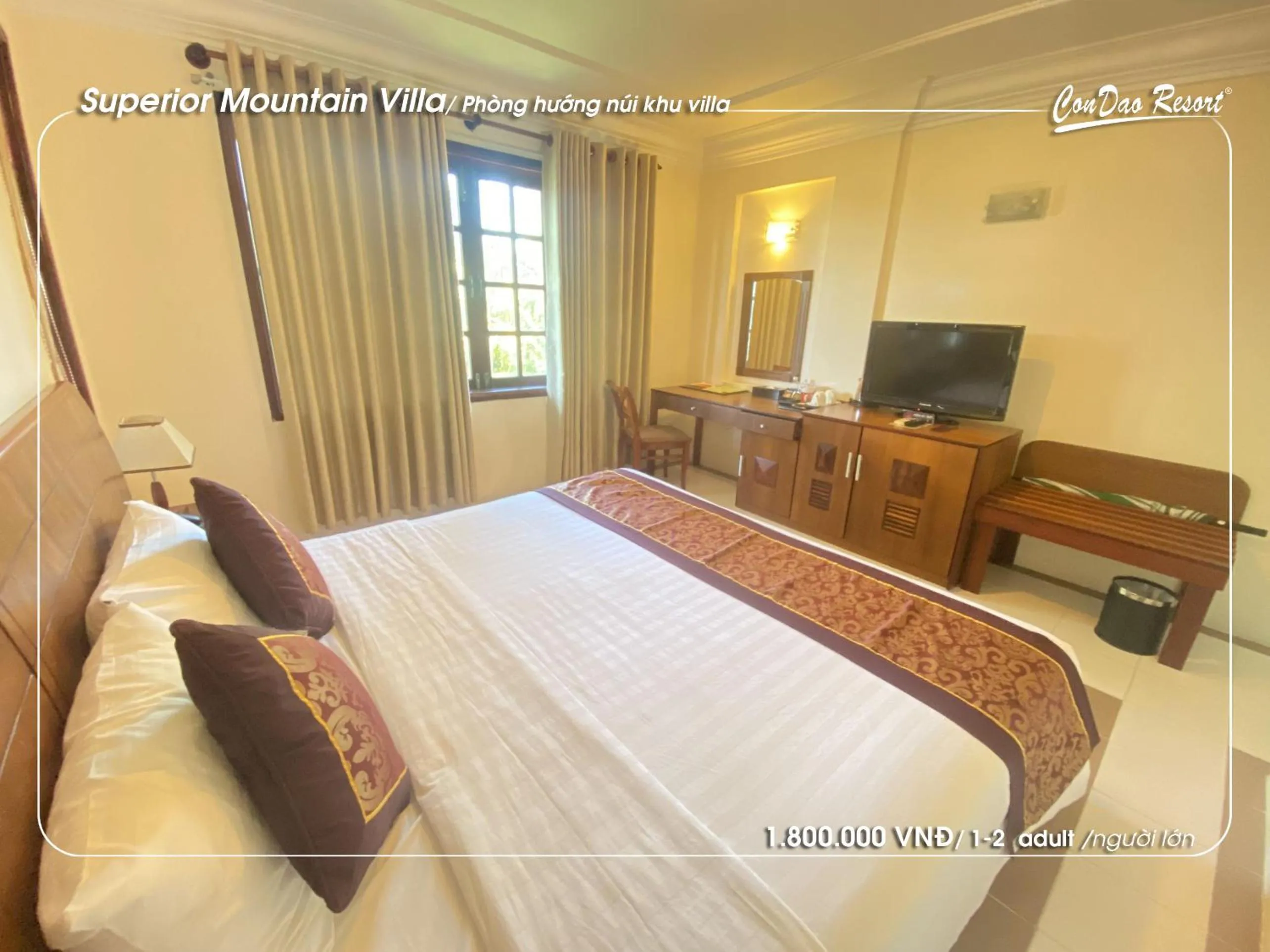 Bed in Con Dao Resort