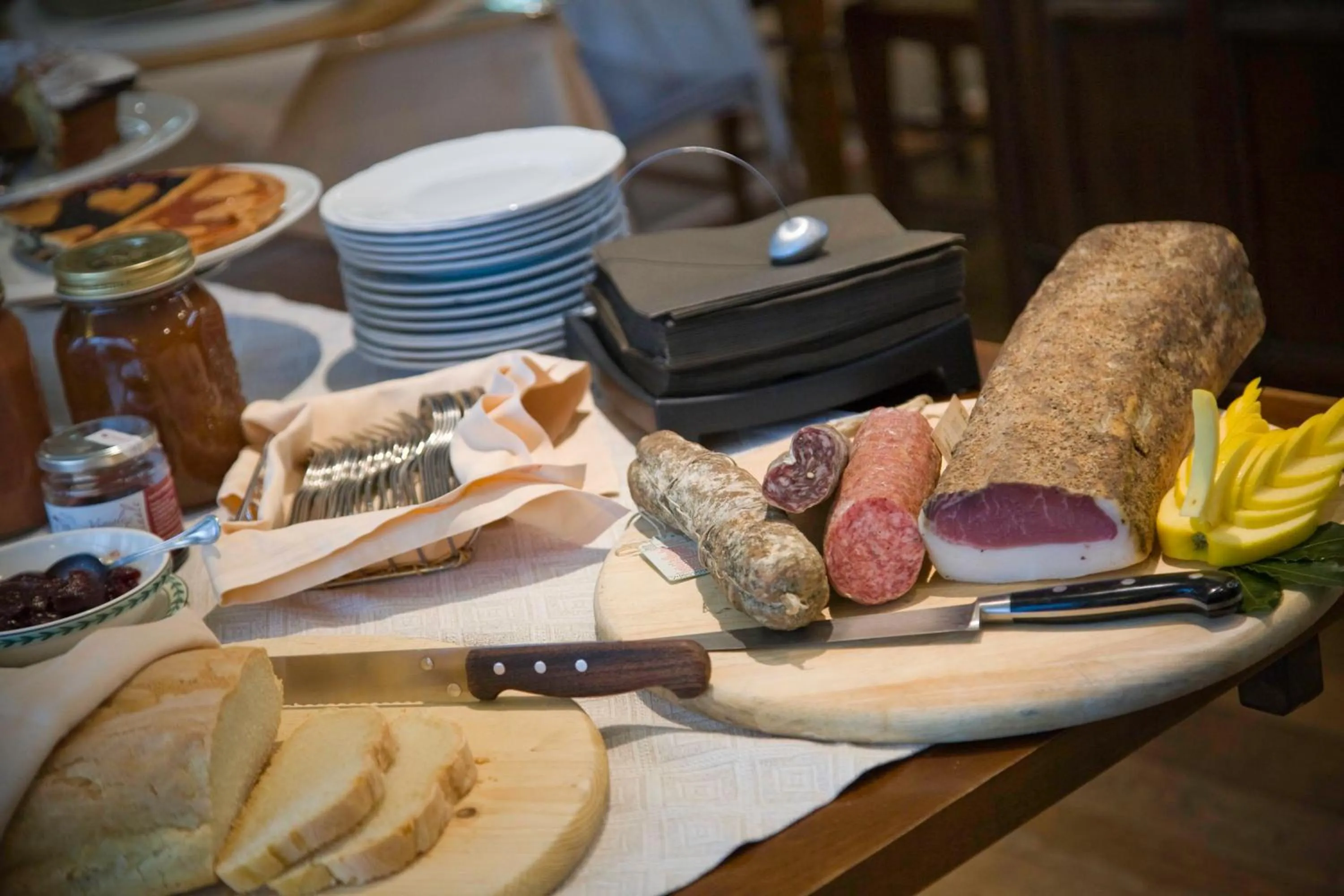 Buffet breakfast in Hotel Giardino