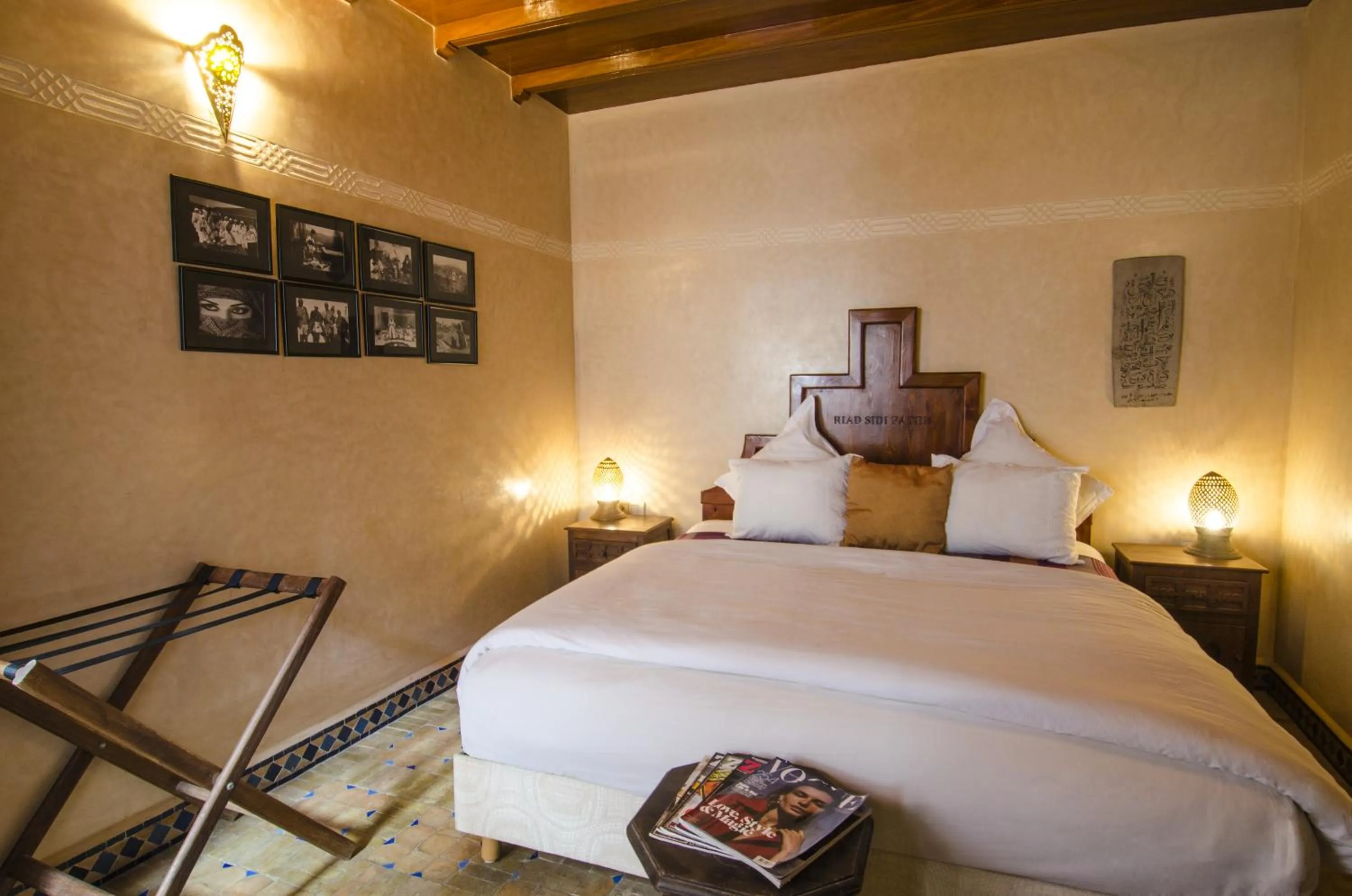 Bed in Riad Sidi Fatah