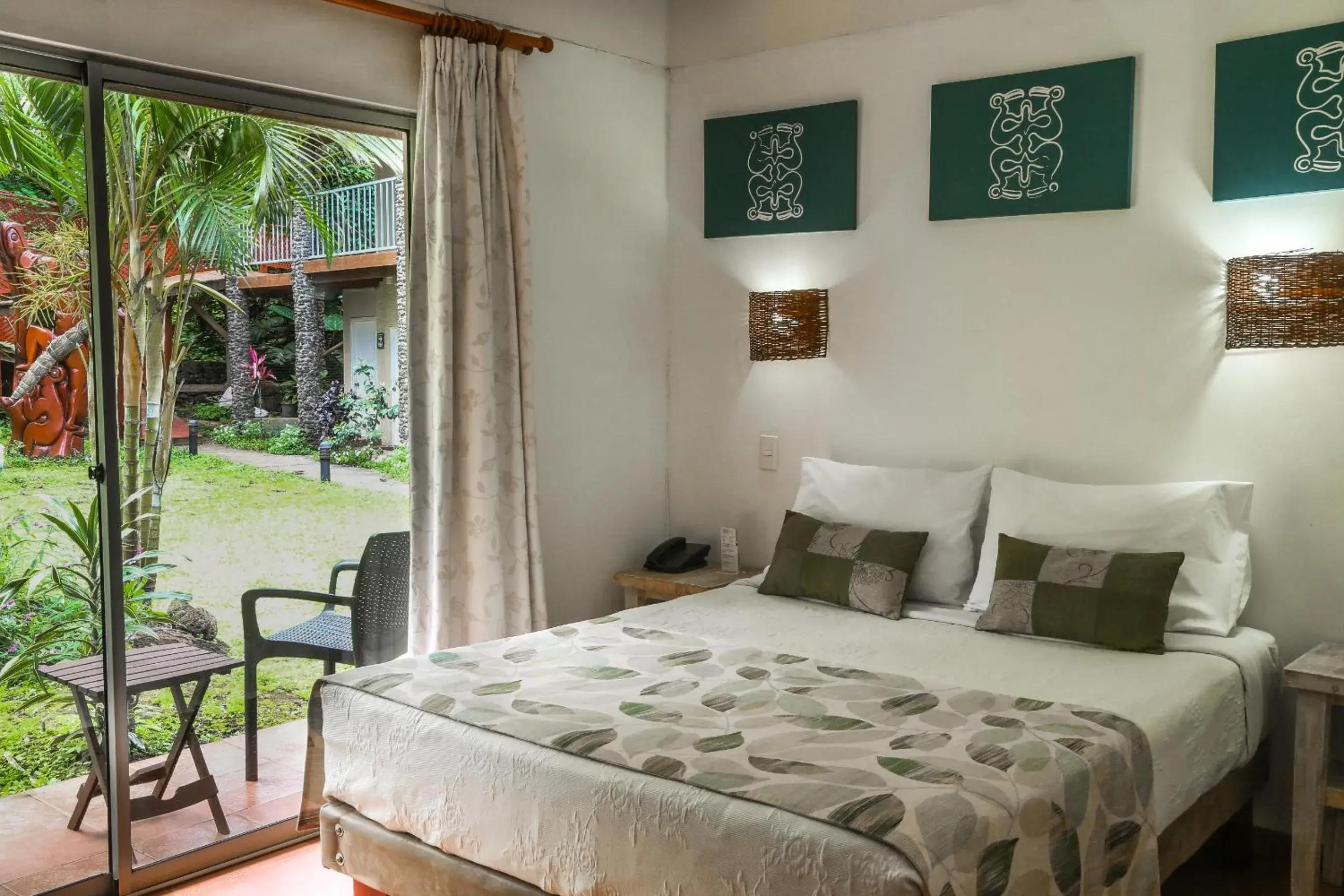 Bed in Easter Island Ecolodge Bed in Easter Island Ecolodge